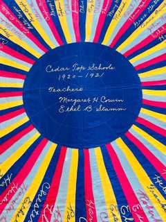 Rare 1920–1921 Kentucky School Signature Quilt – Cedar Top Schools