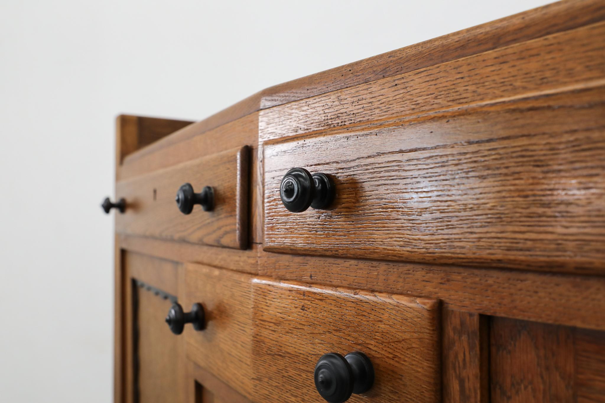 Raro comò della Scuola di Amsterdam Art Deco degli anni '20, in Oak, di Paul Bromberg per Pander in vendita 5