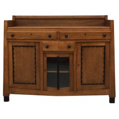 Raro comò della Scuola di Amsterdam Art Deco degli anni '20, in Oak, di Paul Bromberg per Pander