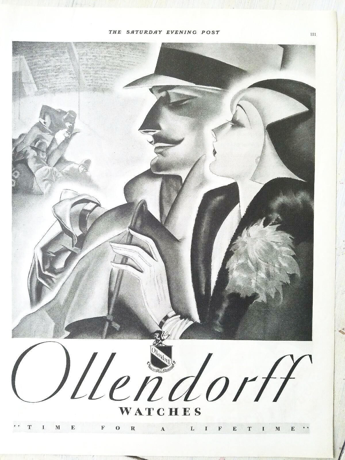 Ollendorff 56 Diamanten 2,0cttw Platin Art Deco Damenarmbanduhr Circa 1920er Jahre  im Angebot 2