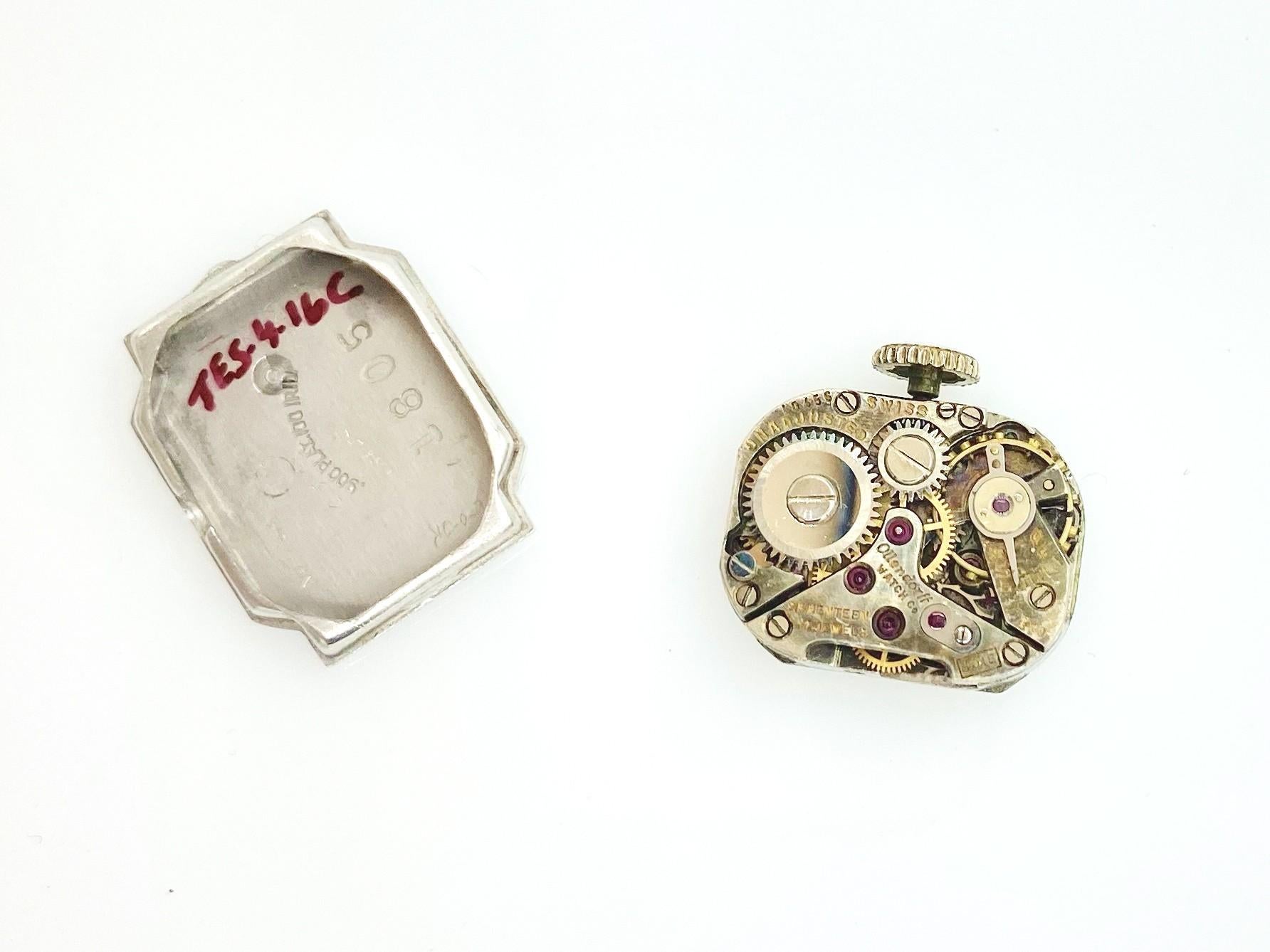 Women's Ollendorff 56 Diamonds 2.0cttw Platinum Art Deco Ladies Wristwatch Circa 1920s  For Sale