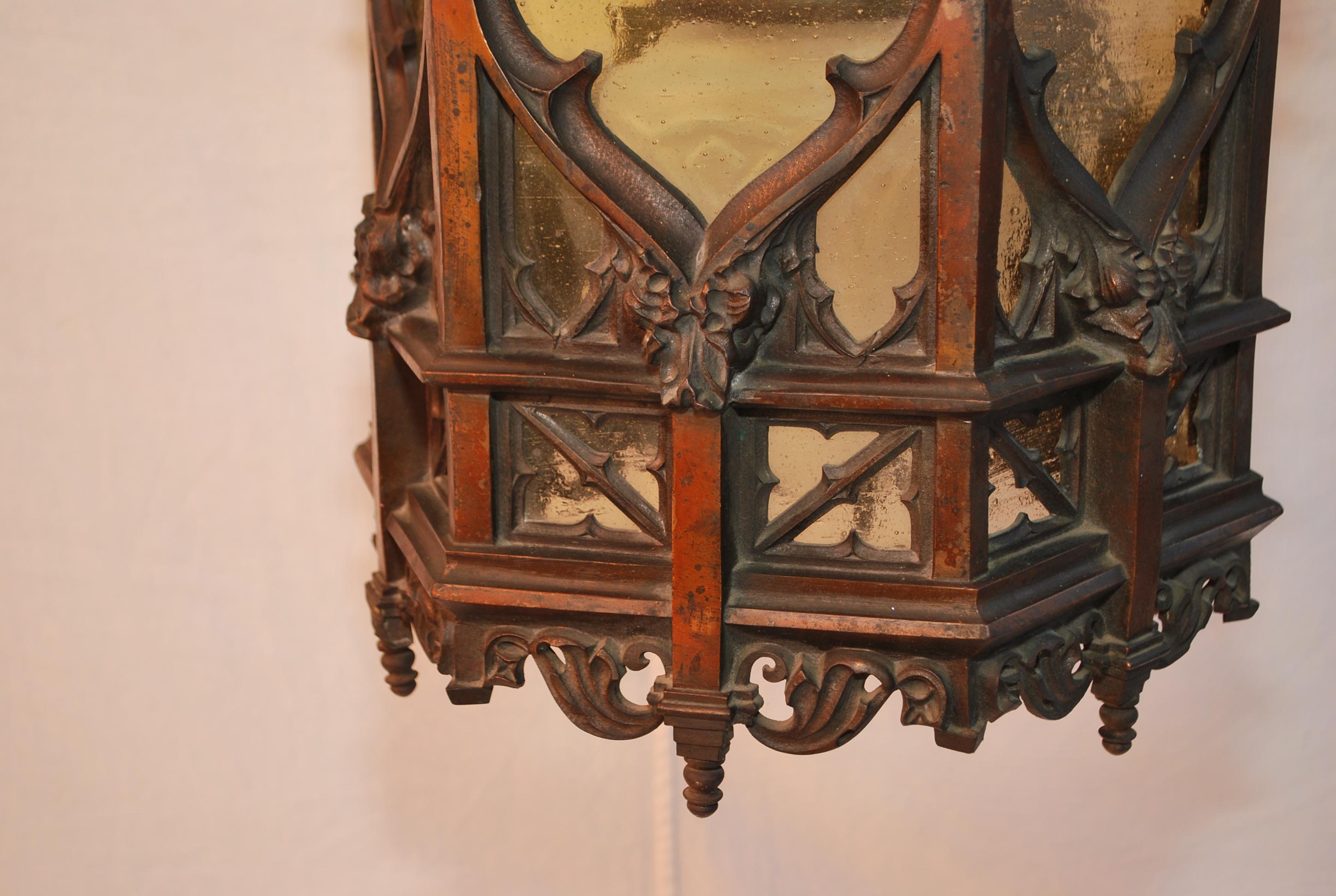 Early 20th Century Rare 1920's Bronze lantern For Sale