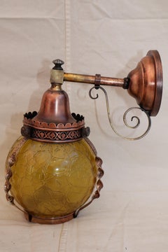 Rare 1920's copper outdoor sconce