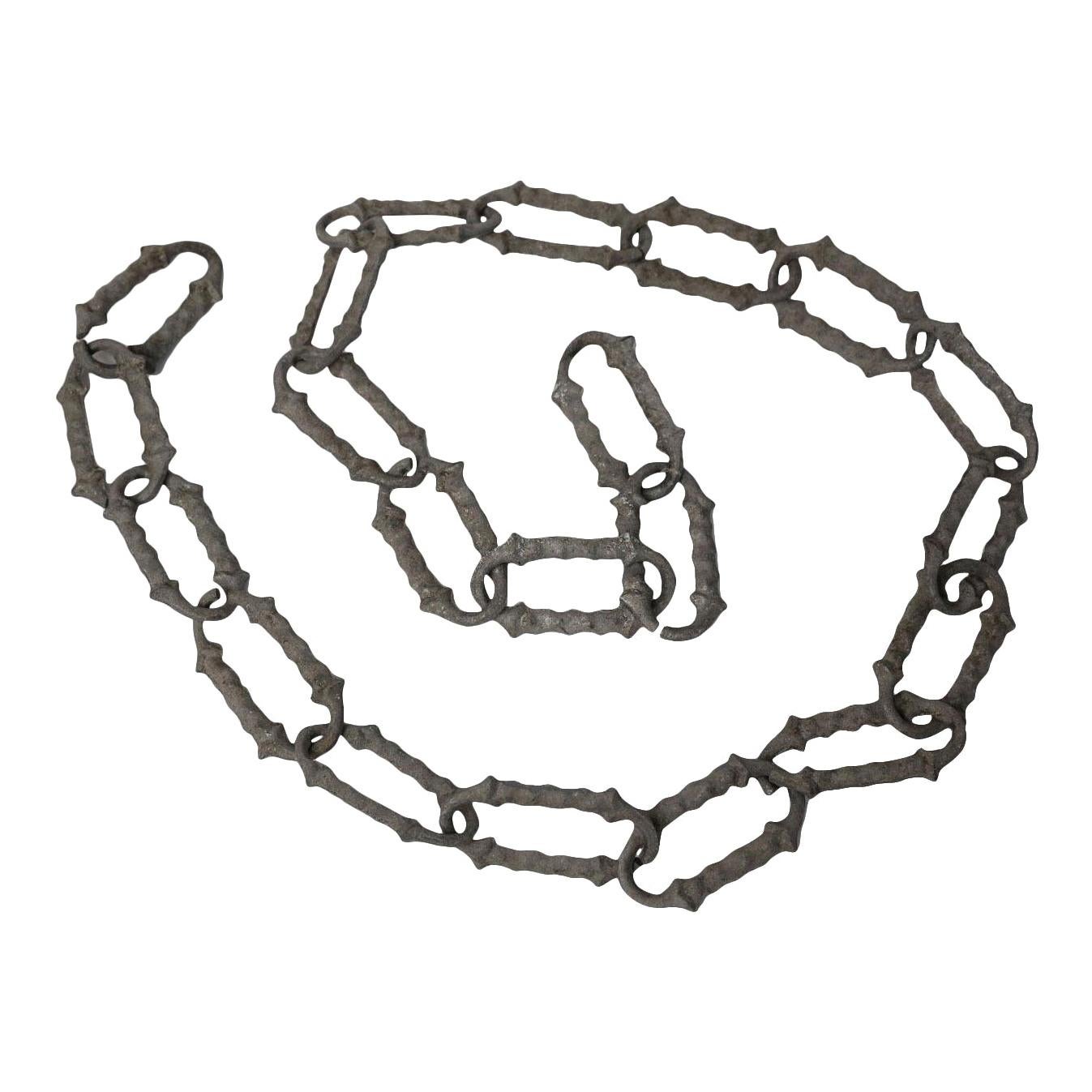 Rare 1920s Decorative Aluminum Chain