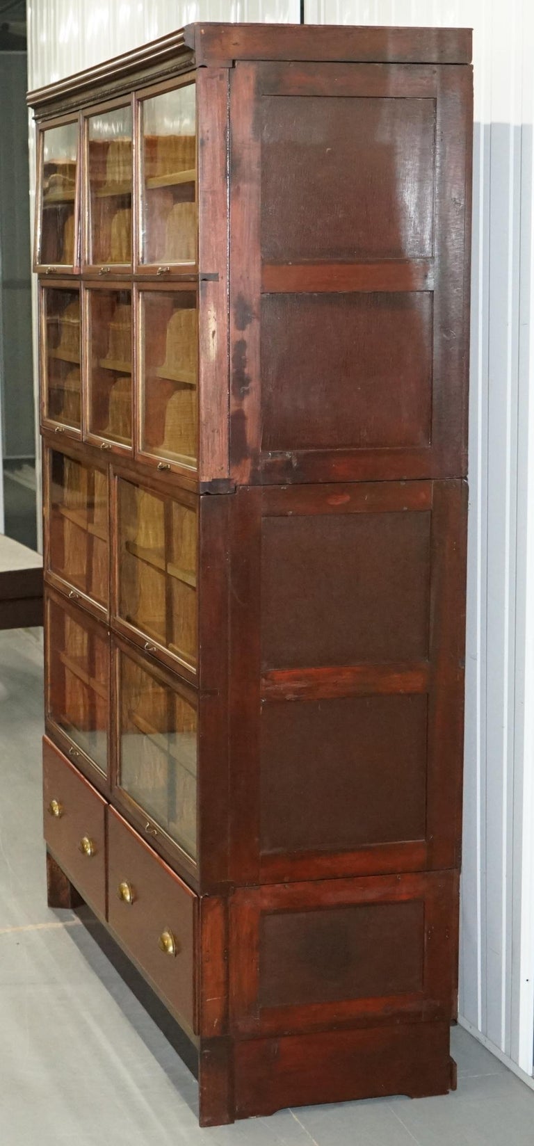 Rare 1920s Haberdashery Stacking Cabinet 10 Retracting ...