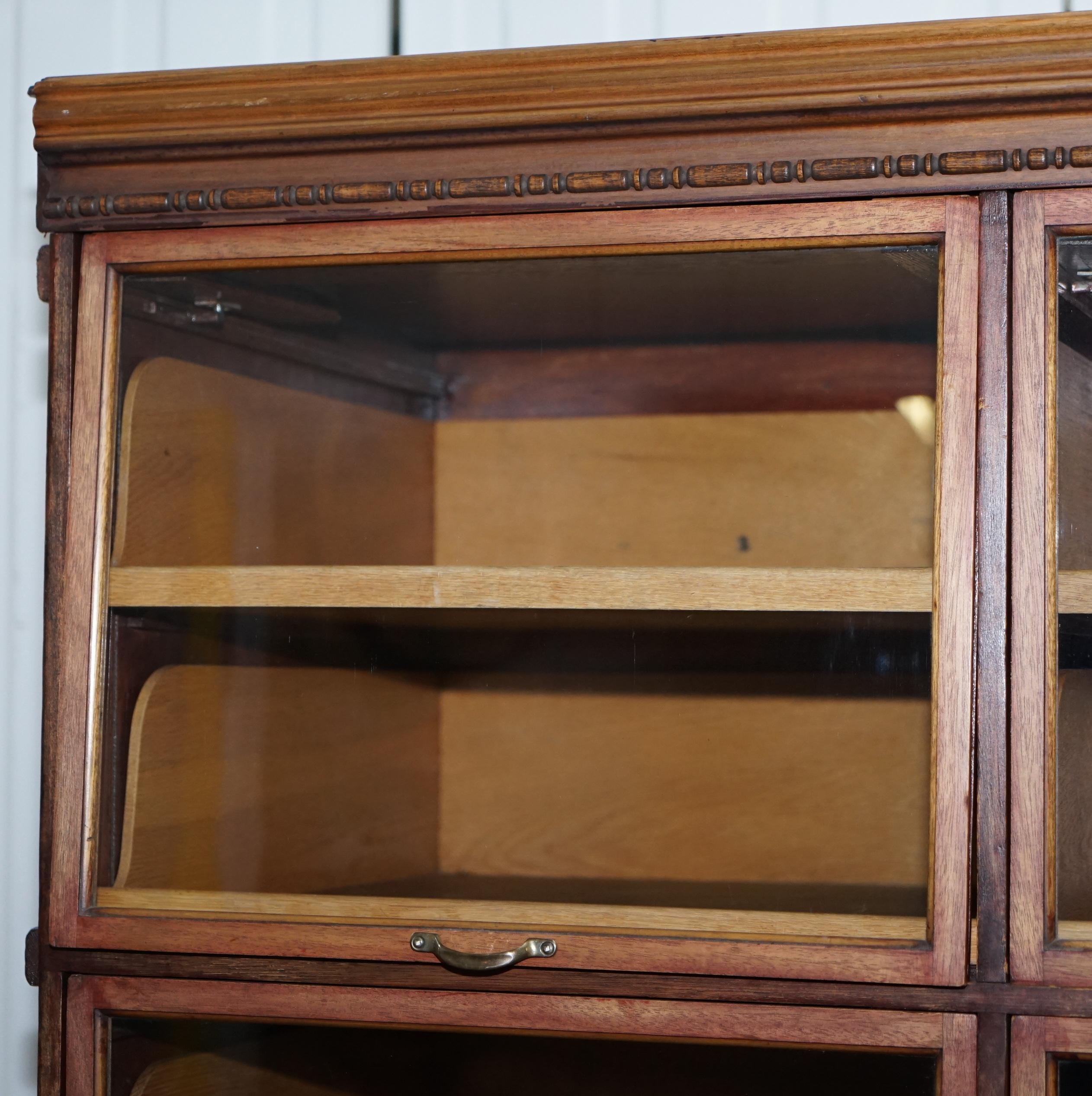 Hand-Crafted Rare 1920s Haberdashery Stacking Cabinet 10 Retracting Doors 28 Sliding Shelves