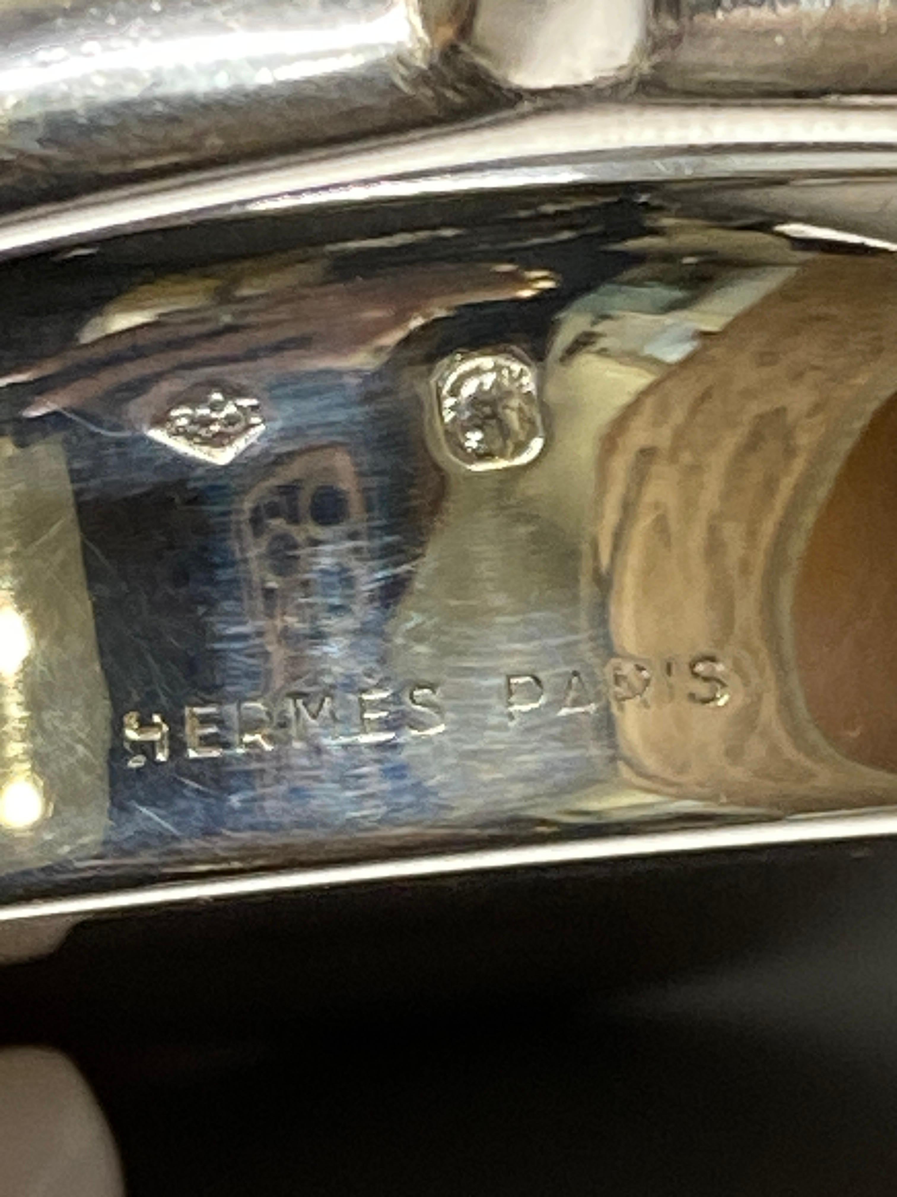 Rare 1920's Hermès Sterling Silver Tastévin Wine Taster Cup, Ravinet d’Enfert 5