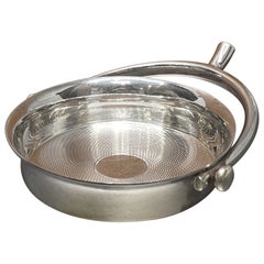Rare 1920's Hermès Sterling Silver Tastévin Wine Taster Cup, Ravinet d’Enfert