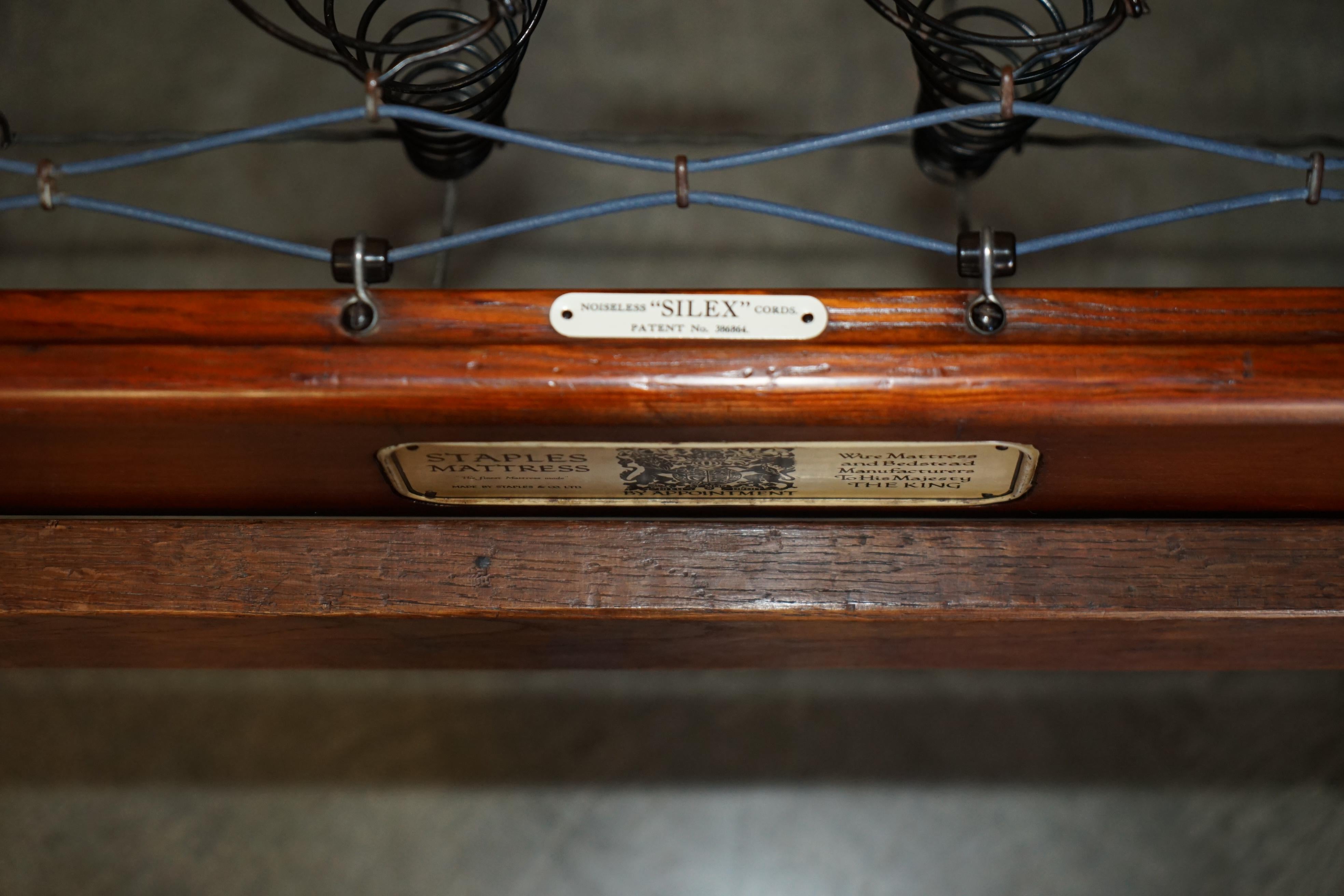 RARO MATRIMONIALE STAPLES DEGLI ANNI '20 ROBERT MOUSEMAN THOMPSON BEDSTEAD RARO ORiGINALE in vendita 3