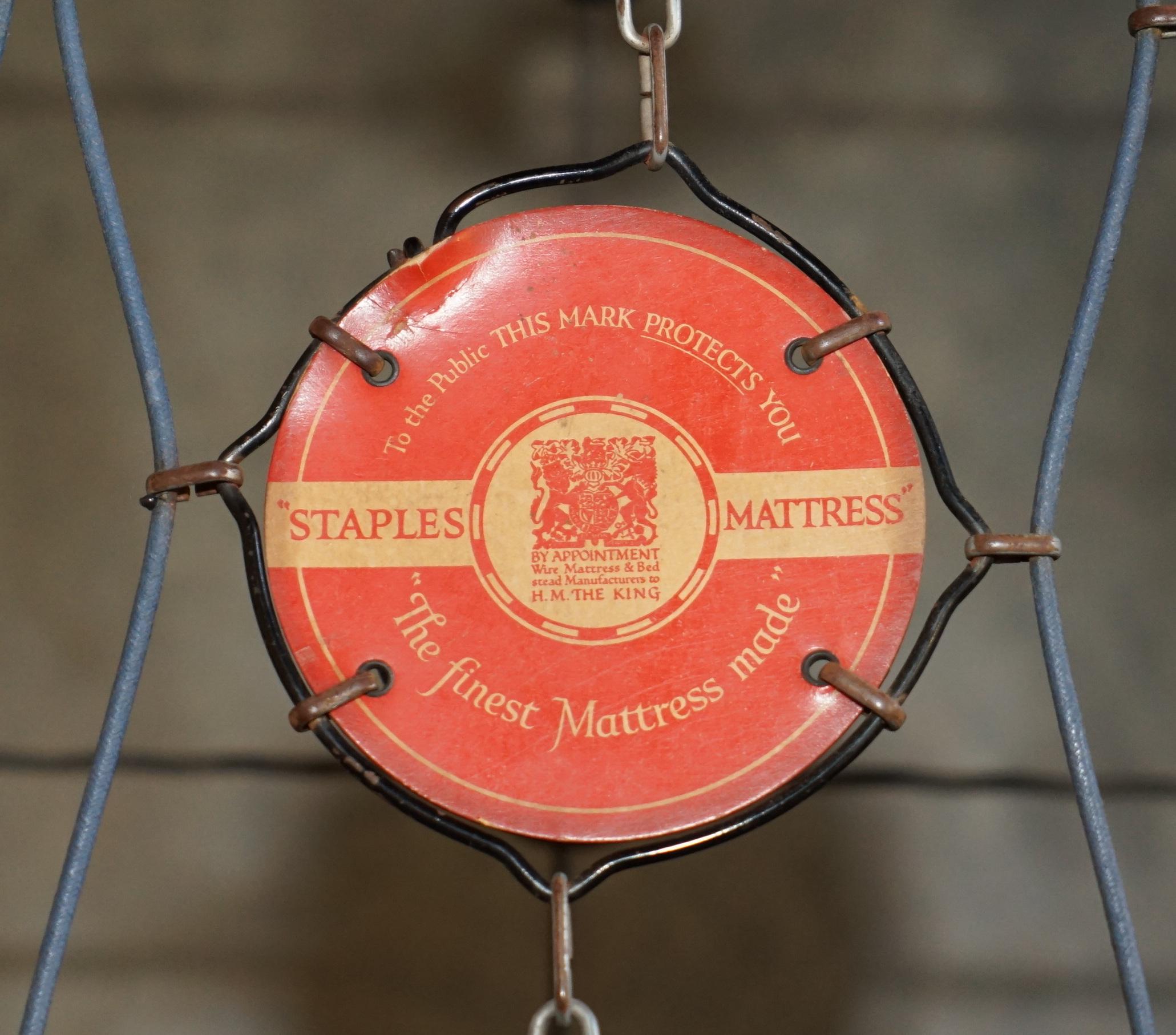 RARO MATRIMONIALE STAPLES DEGLI ANNI '20 ROBERT MOUSEMAN THOMPSON BEDSTEAD RARO ORiGINALE in vendita 4