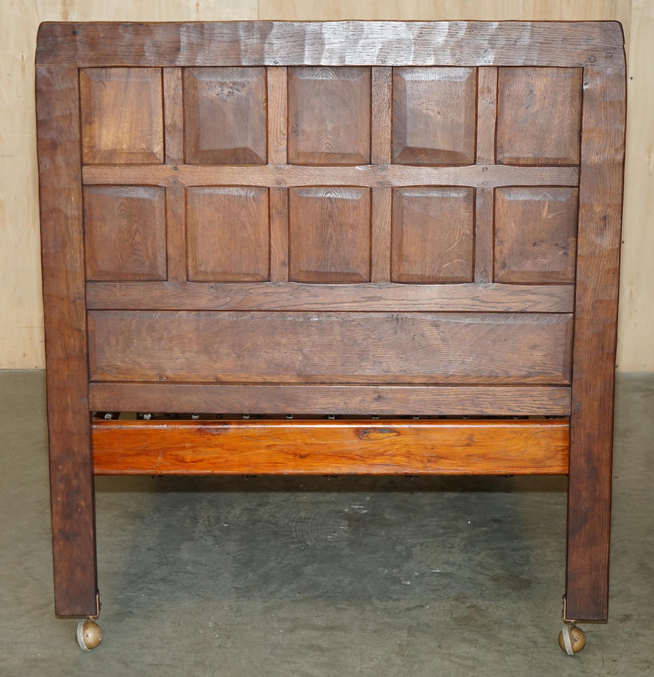 RARO MATRIMONIALE STAPLES DEGLI ANNI '20 ROBERT MOUSEMAN THOMPSON BEDSTEAD RARO ORiGINALE in vendita 8