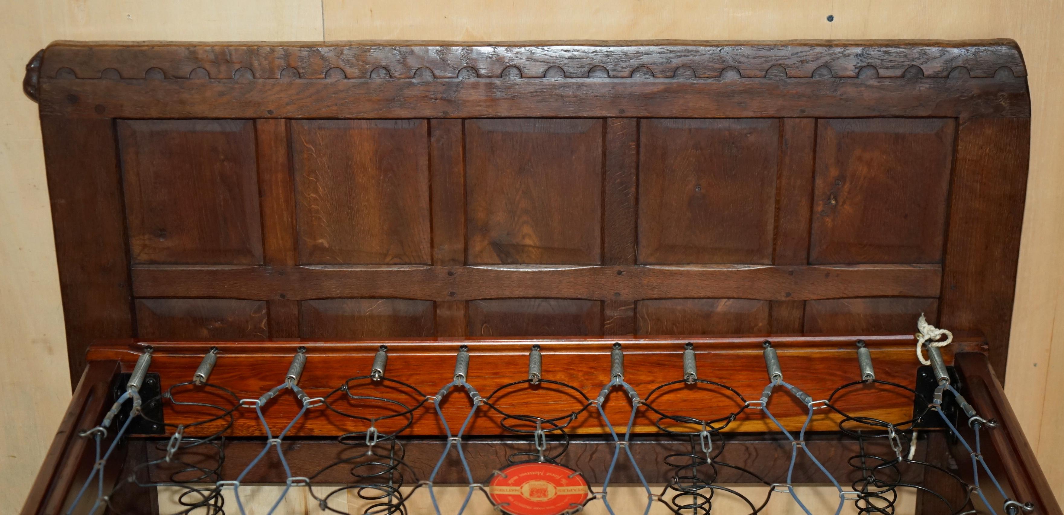 RARO MATRIMONIALE STAPLES DEGLI ANNI '20 ROBERT MOUSEMAN THOMPSON BEDSTEAD RARO ORiGINALE in vendita 9