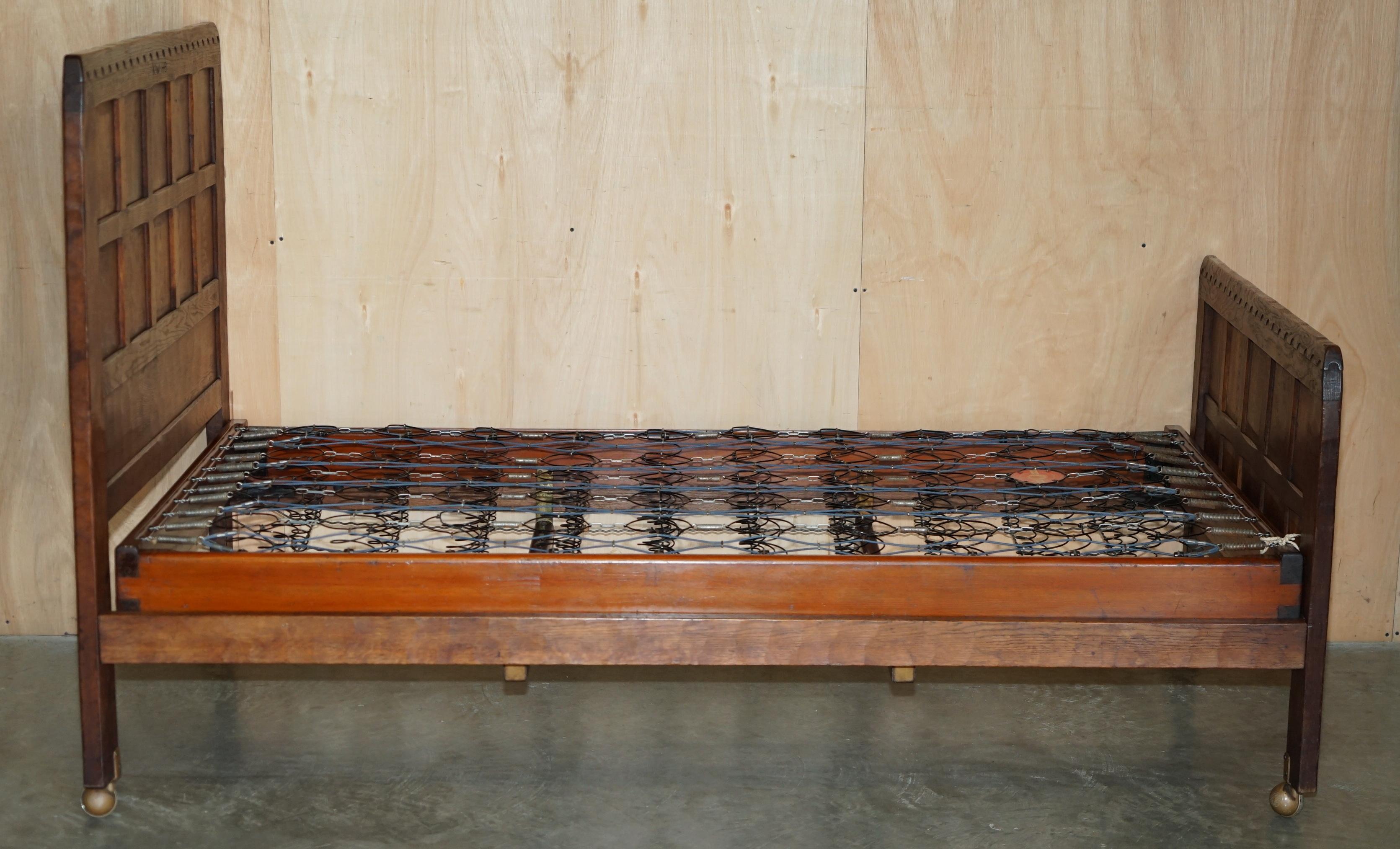 RARO MATRIMONIALE STAPLES DEGLI ANNI '20 ROBERT MOUSEMAN THOMPSON BEDSTEAD RARO ORiGINALE in vendita 11