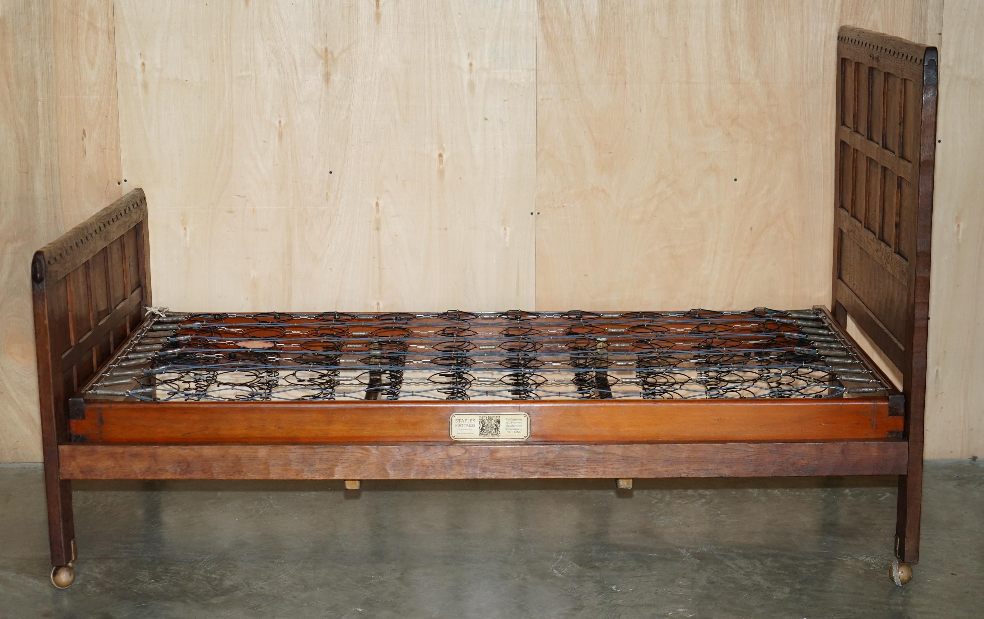 RARO MATRIMONIALE STAPLES DEGLI ANNI '20 ROBERT MOUSEMAN THOMPSON BEDSTEAD RARO ORiGINALE in vendita 1