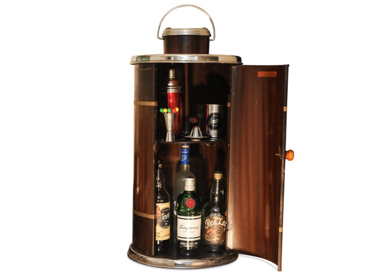 Rare 1920s Tabletop Drinks, Cocktail Cabinet with Revolving Inner Storage  For Sale at 1stDibs | drinks cabinet, revolving bar cabinet