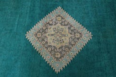 Rare 1920s Unique Agra Rug with Cotton Pile and Weft with Soft Vegetable Dyes