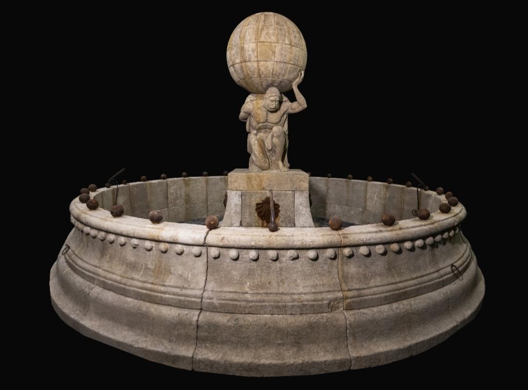Rare 1927 Italian Reclaimed Large Fountain - Exclusive Signature Collection In Distressed Condition In Costa Mesa, CA