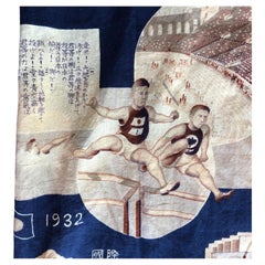 Rare 1930 Olympic Sports Kimono Fine Condition