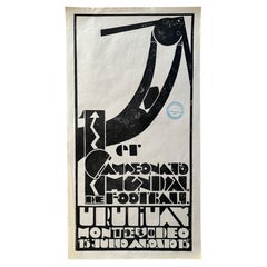 Vintage Rare 1930 World Cup Poster, First World Cup