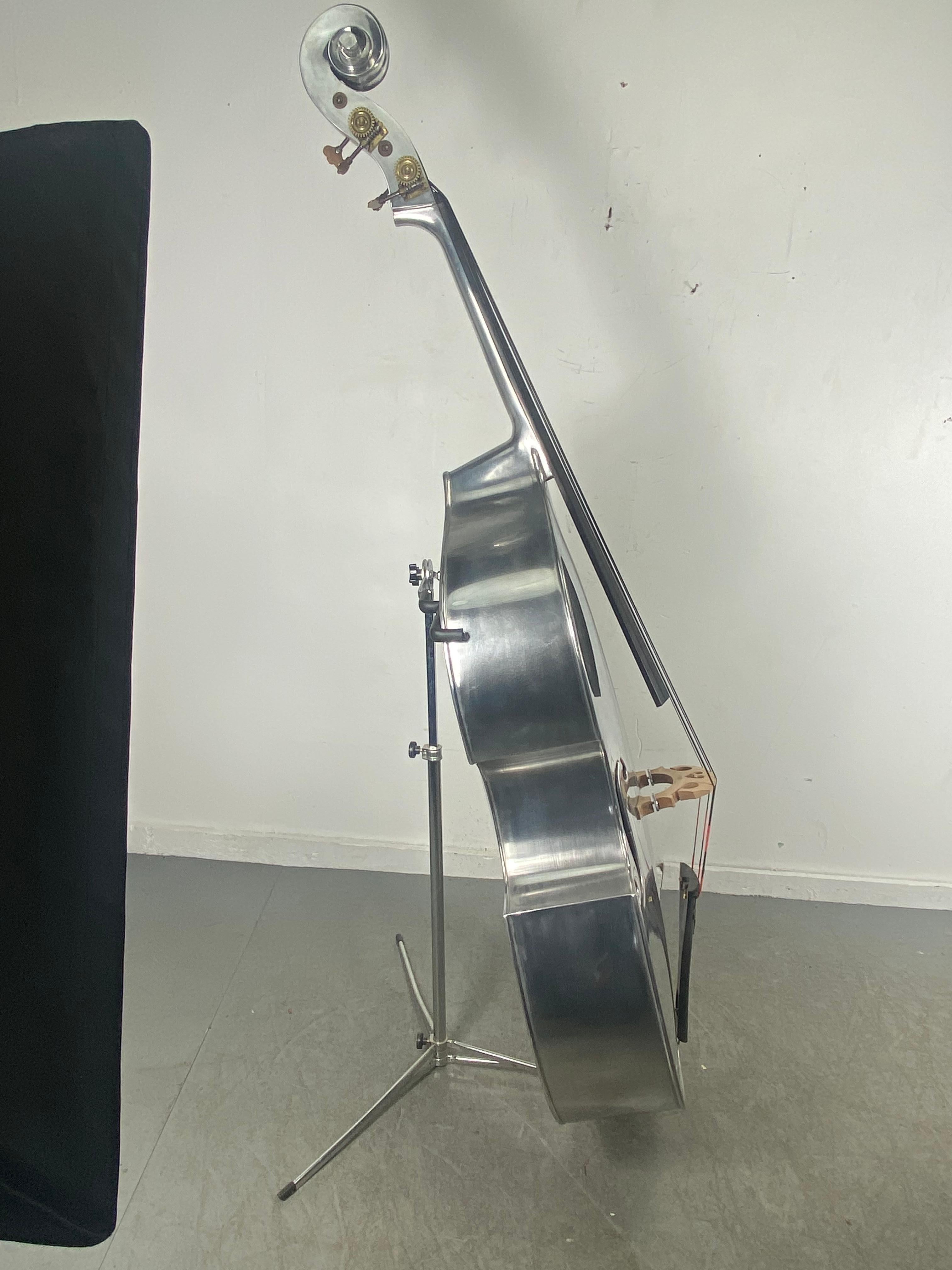 Polished Rare 1930s Alcoa Aluminum Double Bass / Fiddle / String Bass
