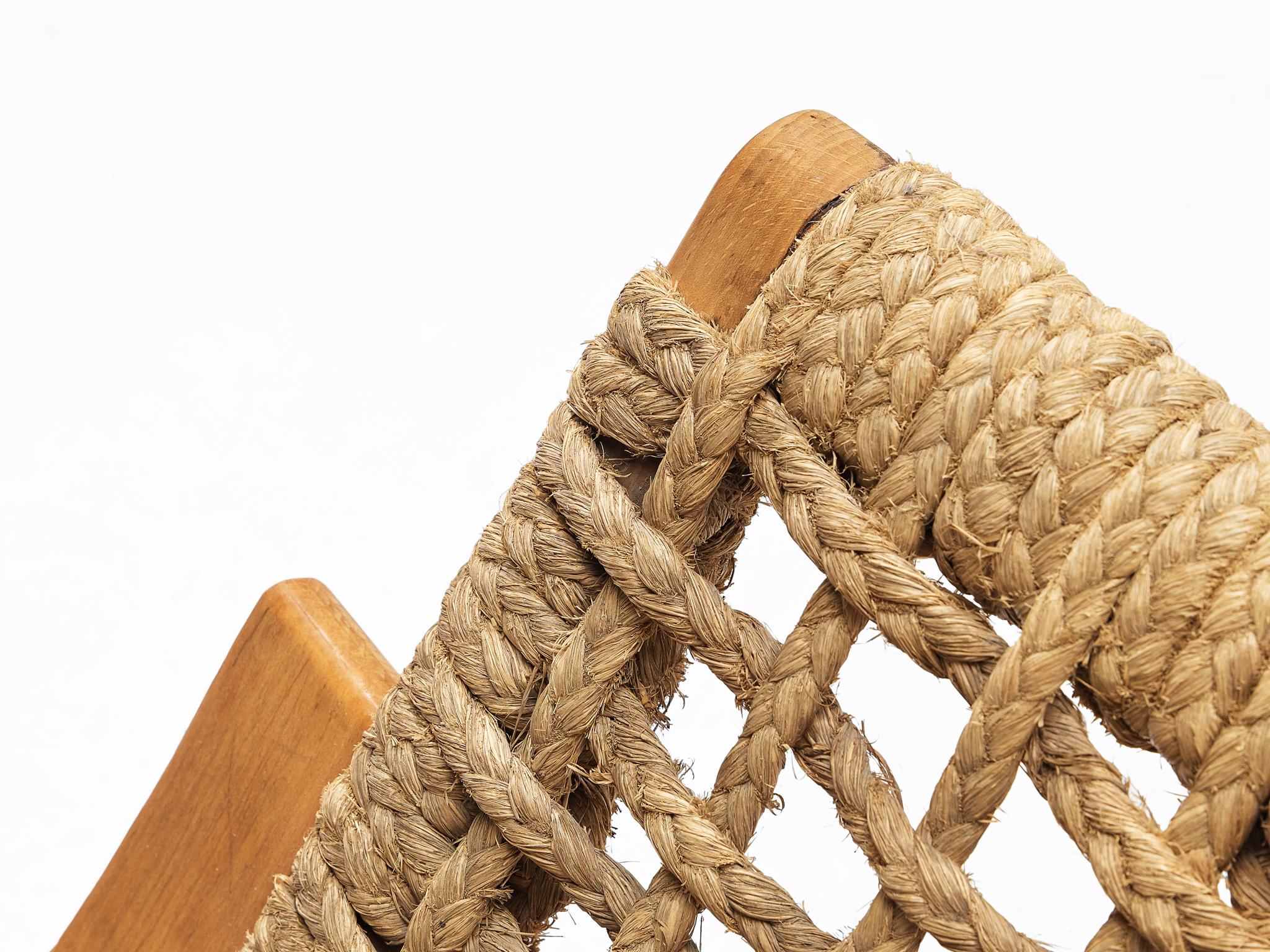 Rare 1930s Alvar Aalto for Stylclair in Plywood and Braided Straw For Sale 1