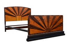Rare 1930s Art Deco Double Bed