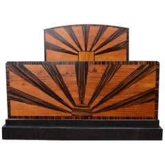 Rare 1930s Art Deco Double Bed