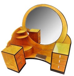 Art Deco Dressing Table Attributed to Betty Joel, Rare, c 1930s