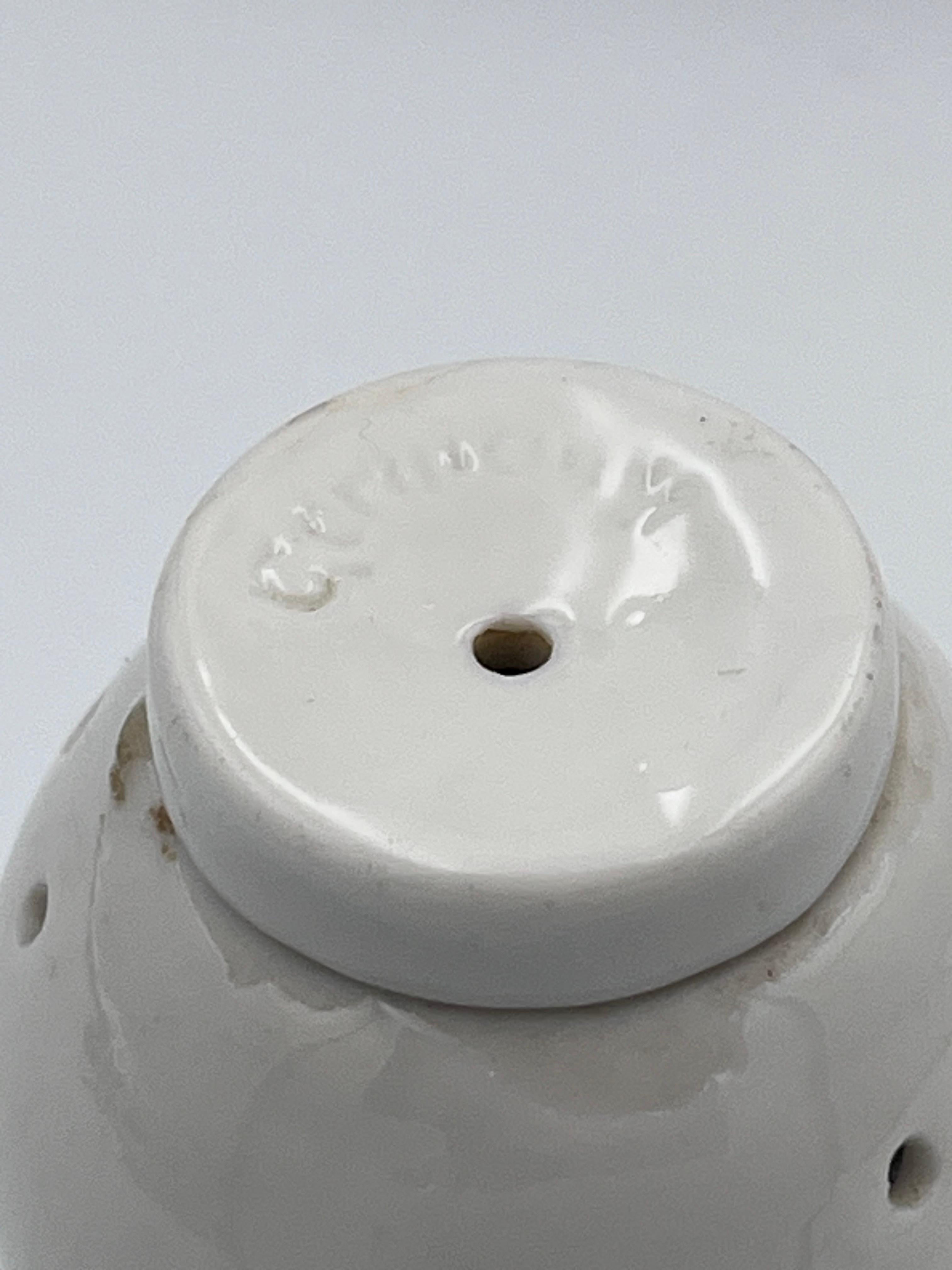 Rare 1930s Art Deco German Porcelain Orientalist Style Figural Tea Strainer For Sale 9