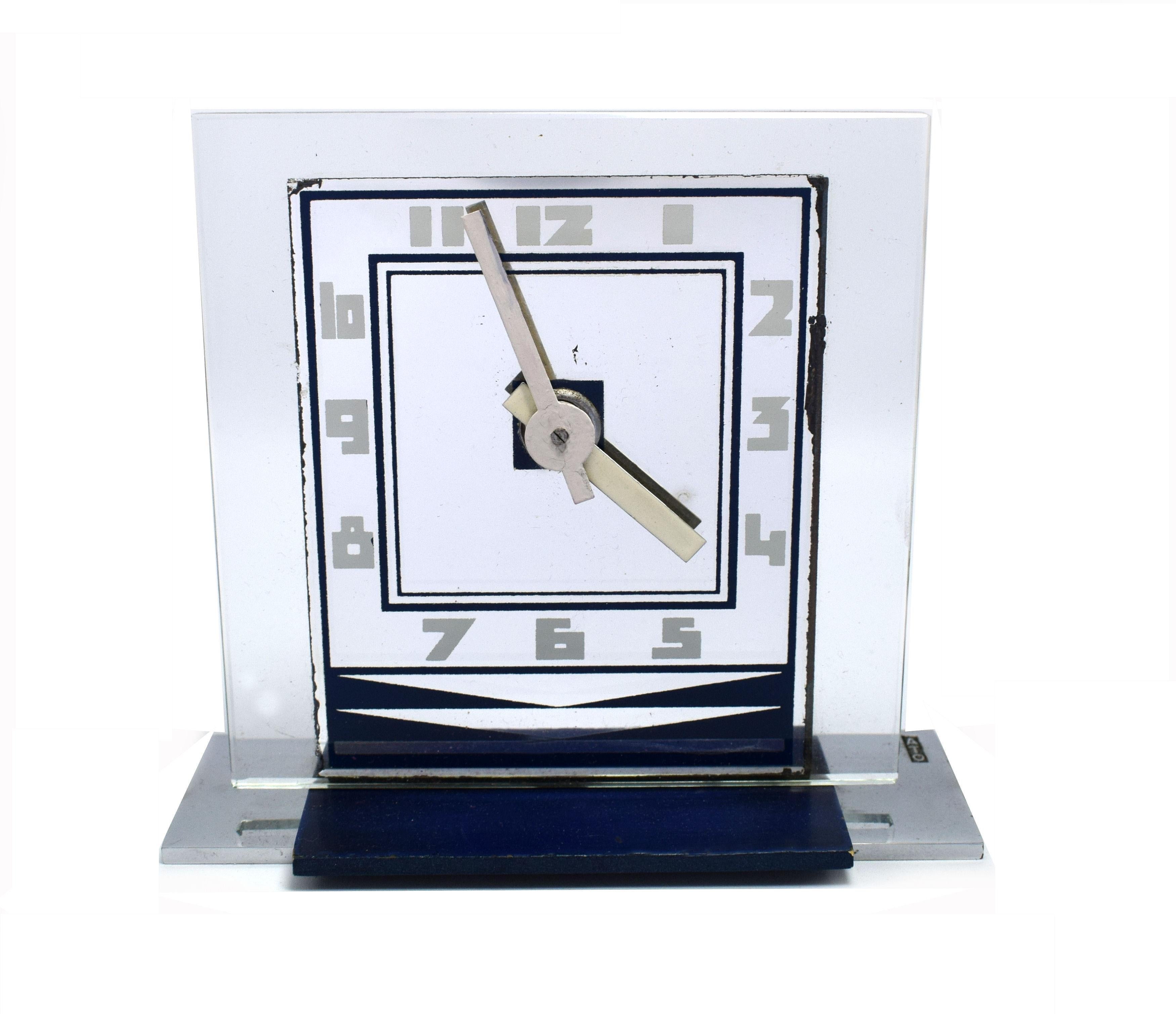 20th Century Rare 1930s Art Deco Modernist Alarm Clock by ATO