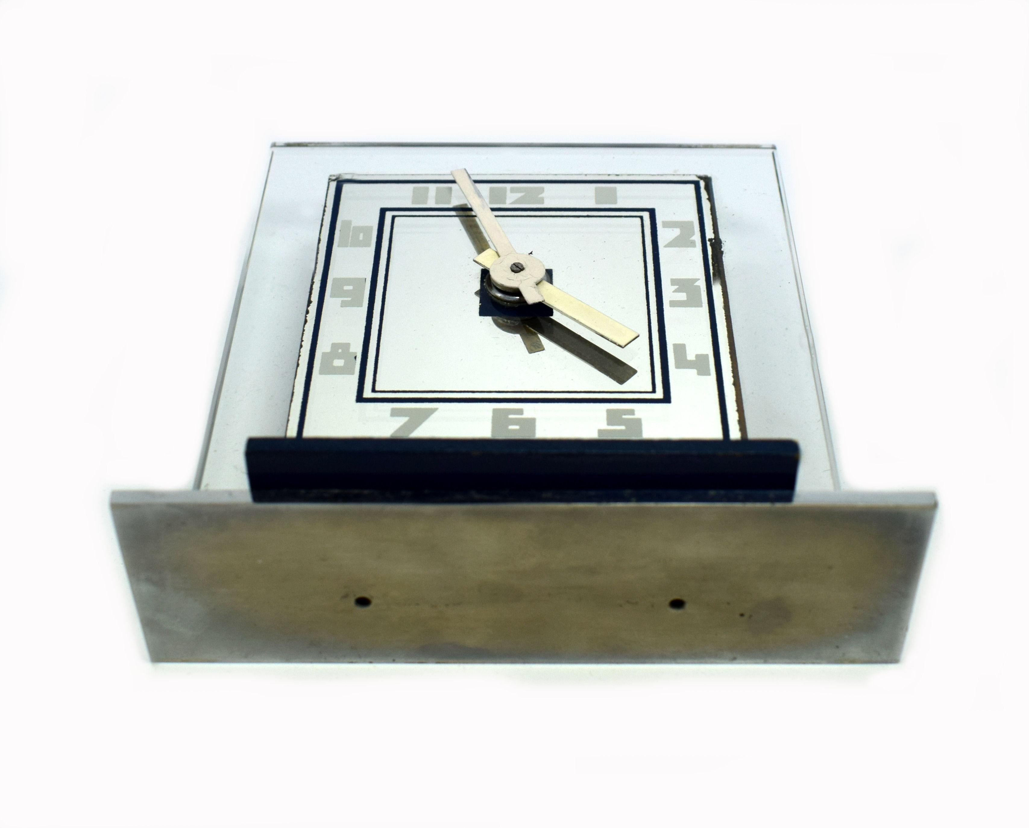 Rare 1930s Art Deco Modernist Alarm Clock by ATO 1