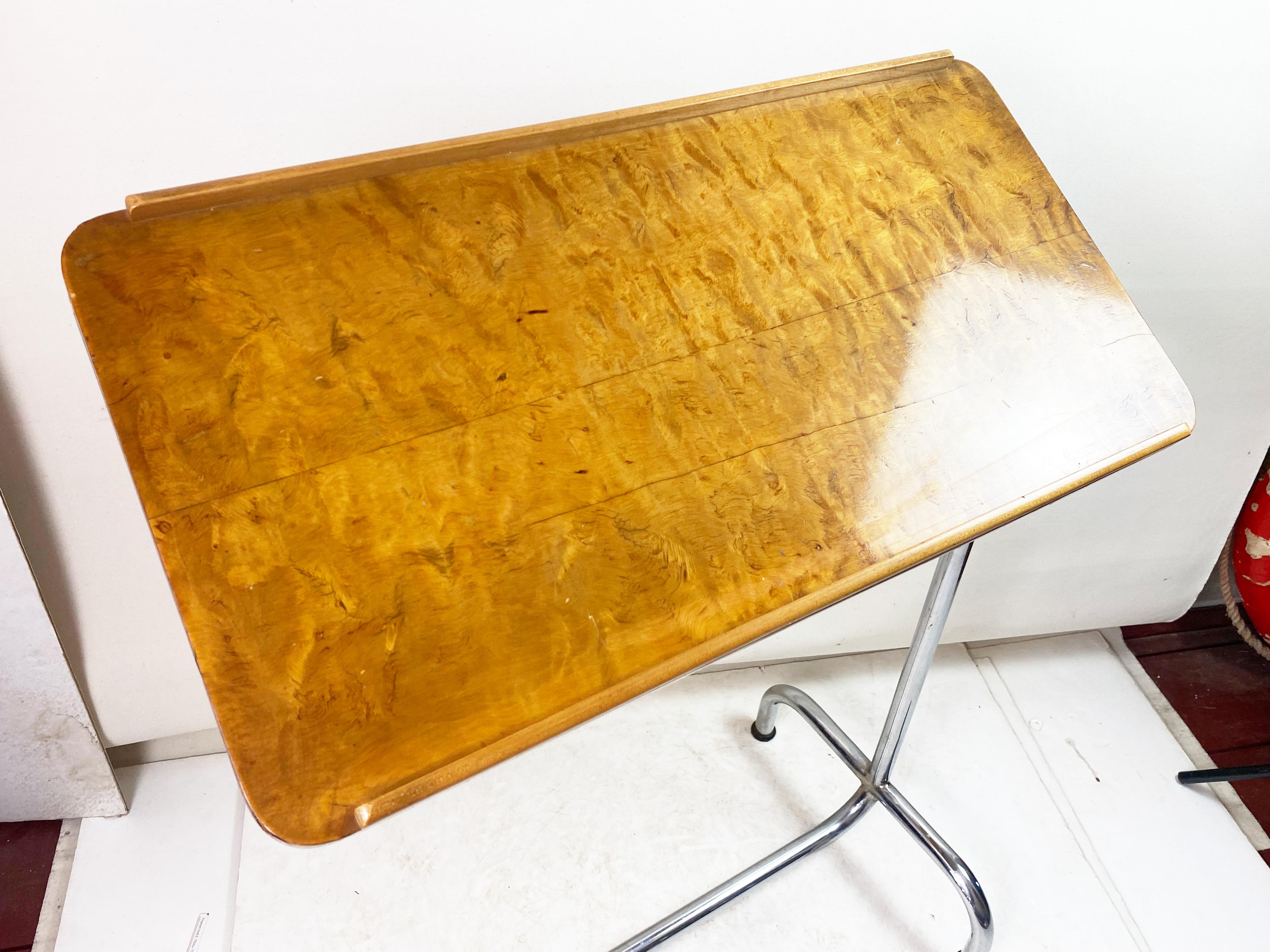 20th Century Rare 1930s  Bauhaus Tubular Table, SLEZAK D1, Czechoslovakia For Sale