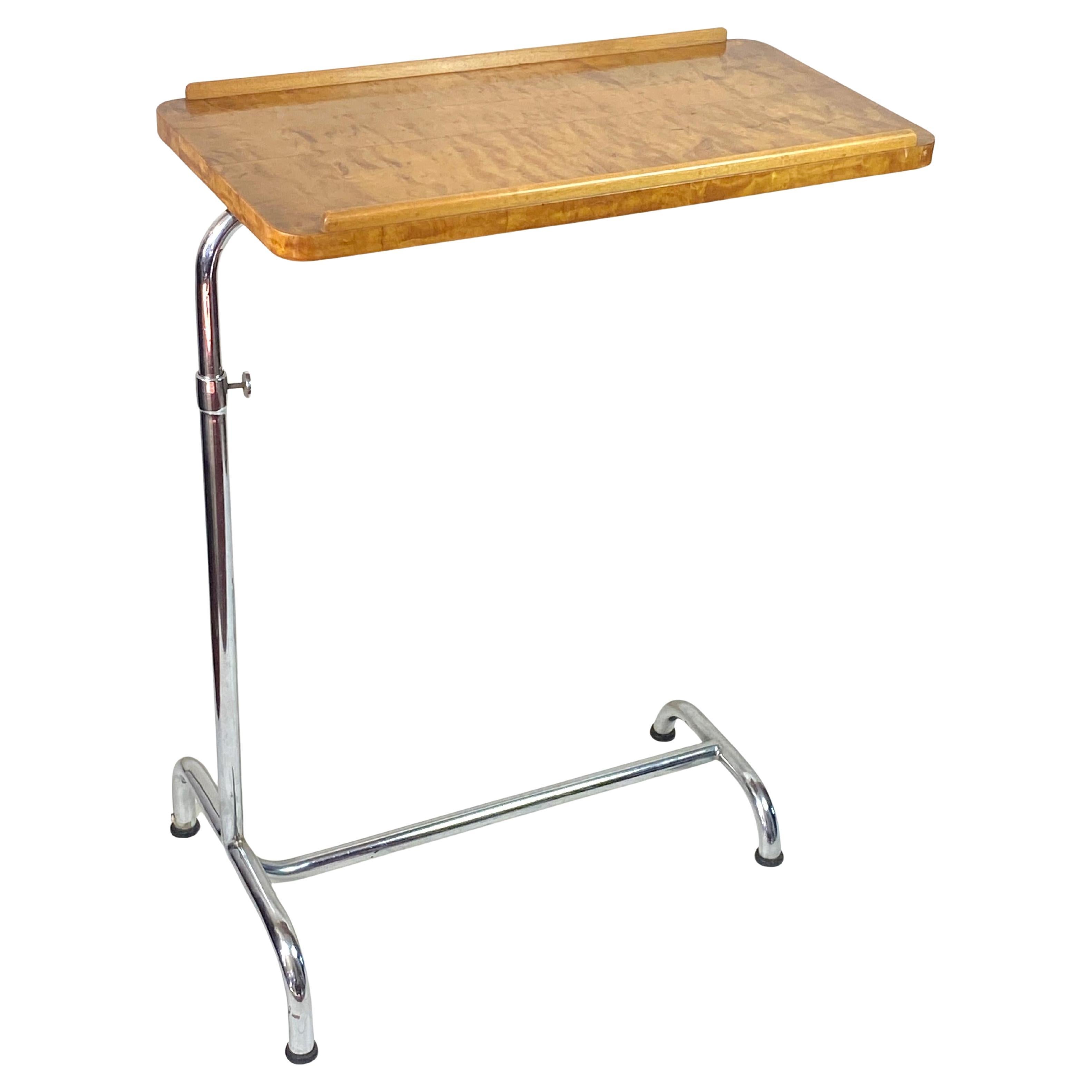 Rare 1930s  Bauhaus Tubular Table, SLEZAK D1, Czechoslovakia For Sale