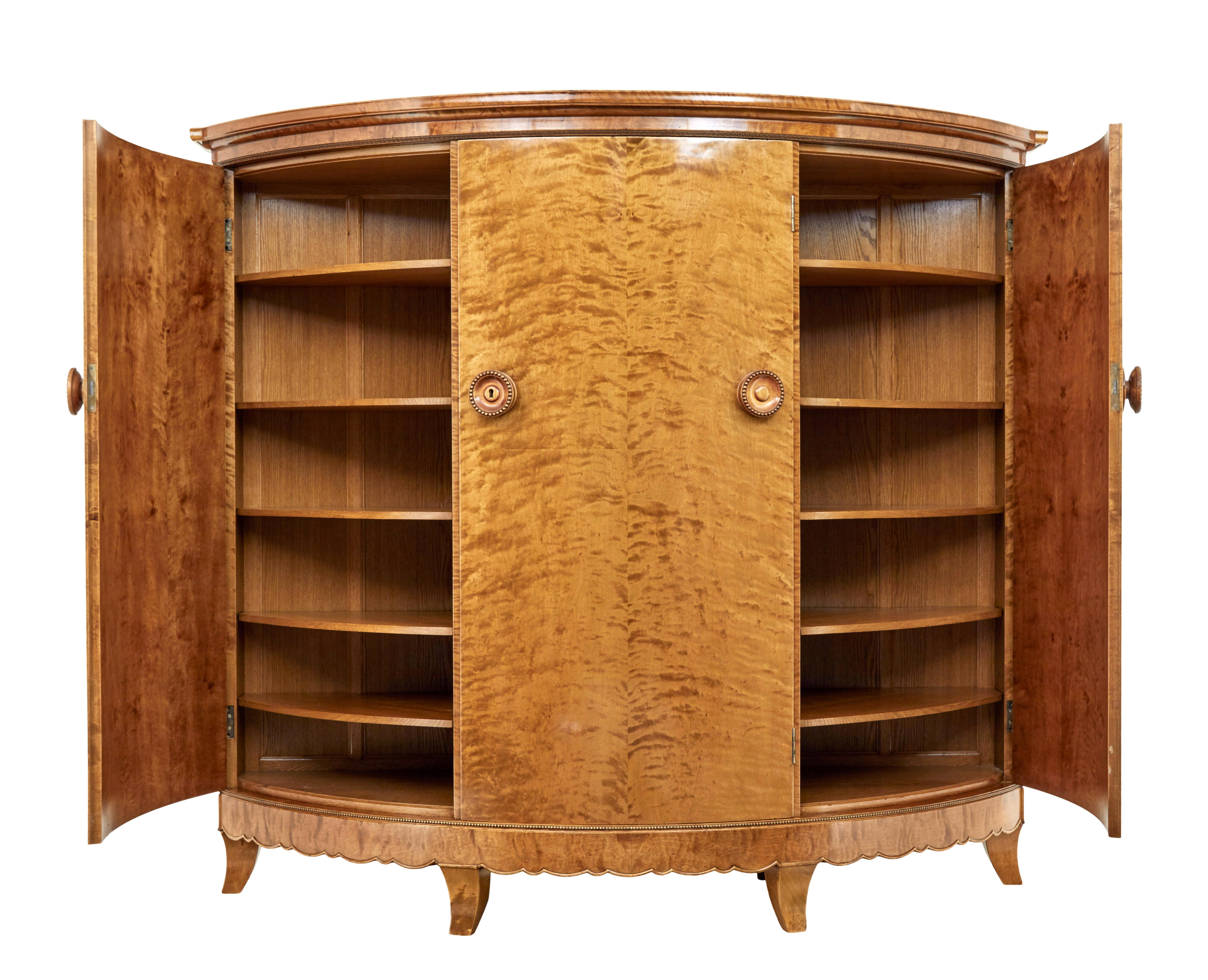 Rare 1930's birch cabinet of grand proportions Otto Schulz for boet.

We are pleased to offer this piece designed by German designer otto schulz for swedish company boet.  This piece is certainly a special commission as boet tended to be known for