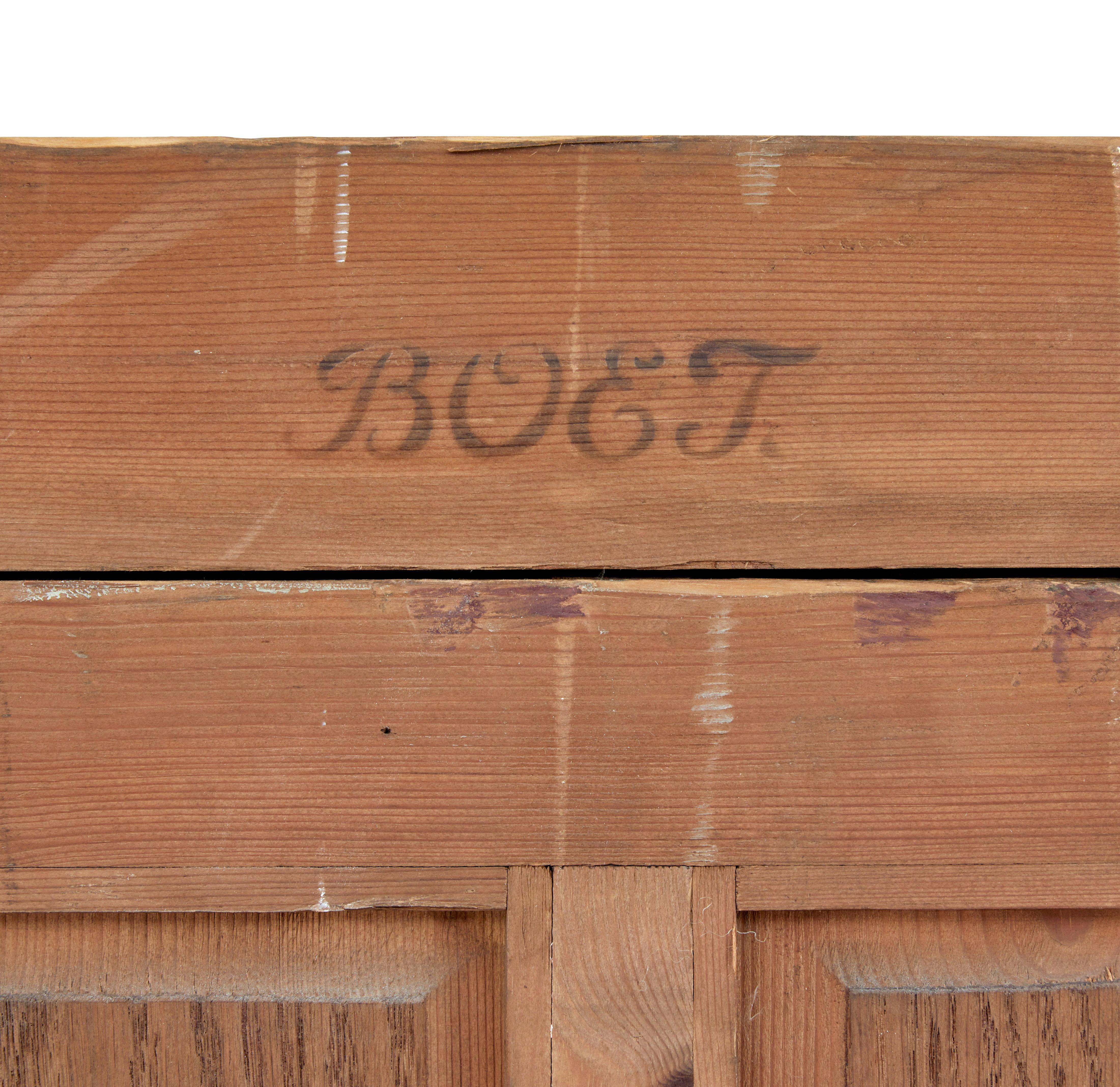 20ième siècle Rare armoire en bouleau des années 1930 aux proportions grandioses Otto Schulz pour Boet en vente