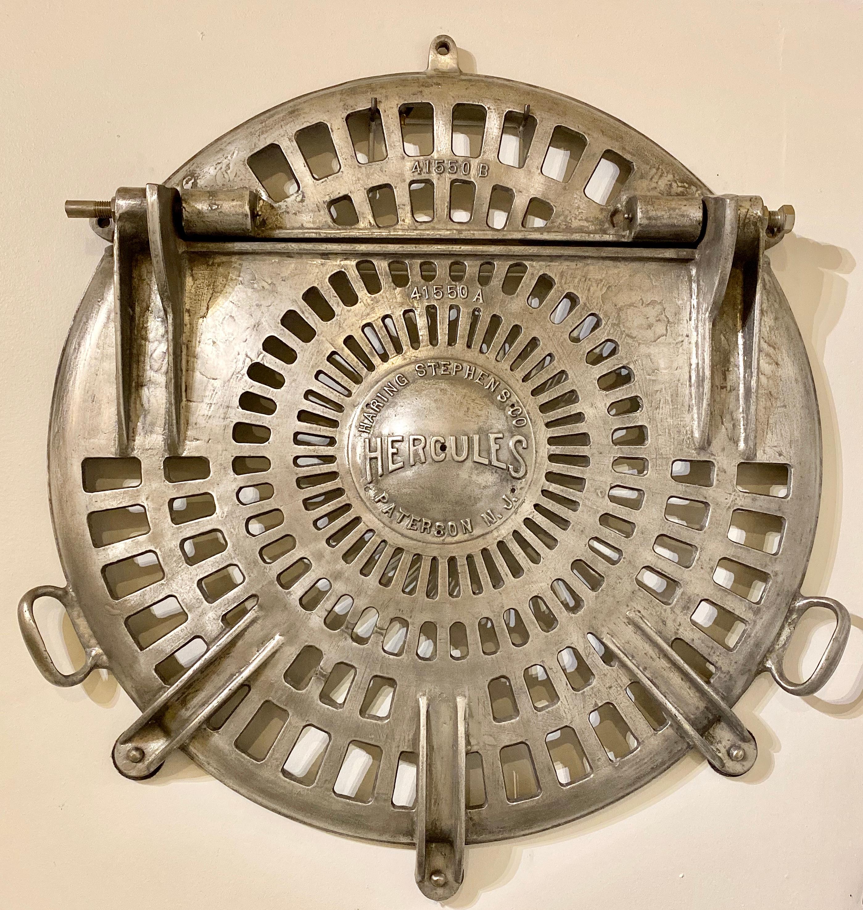 Rare 1930s Centrifuge Cover for an Industrial Machine with Custom Bracket 4