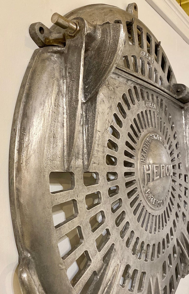 Rare 1930s Centrifuge Cover for an Industrial Machine with Custom Bracket at 1stDibs