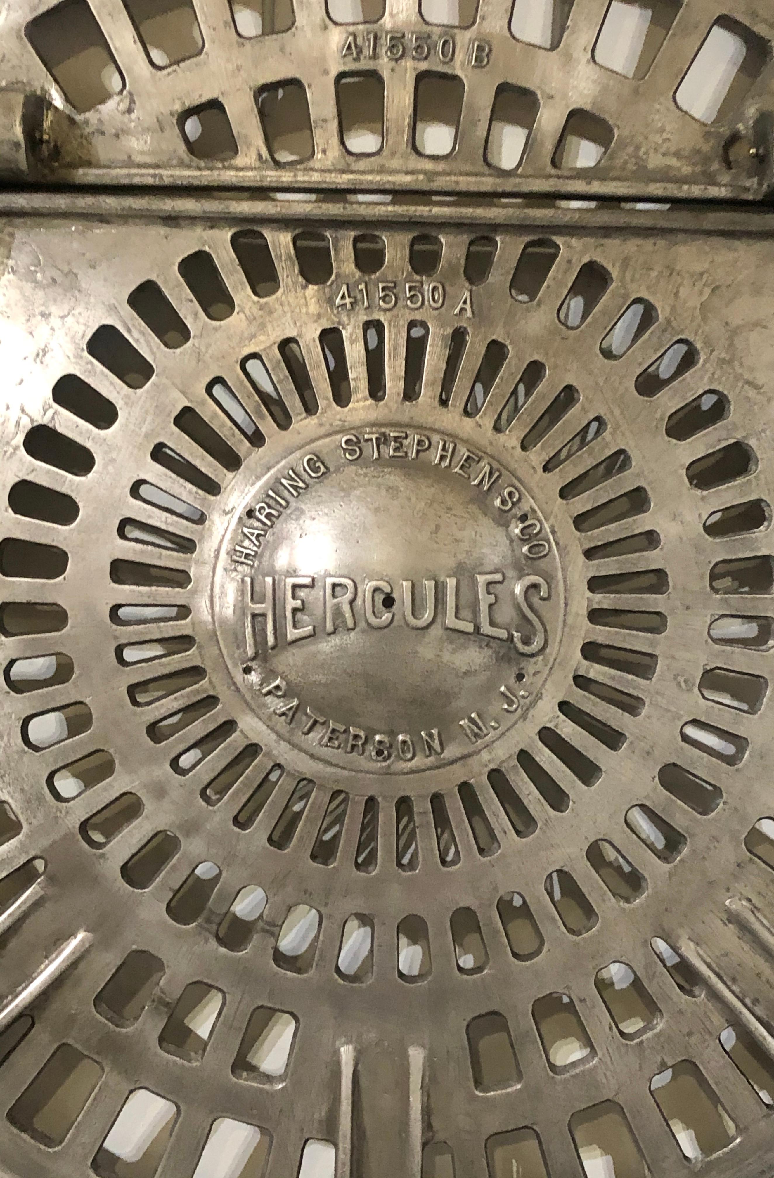 Aluminum Rare 1930s Centrifuge Cover for an Industrial Machine with Custom Bracket
