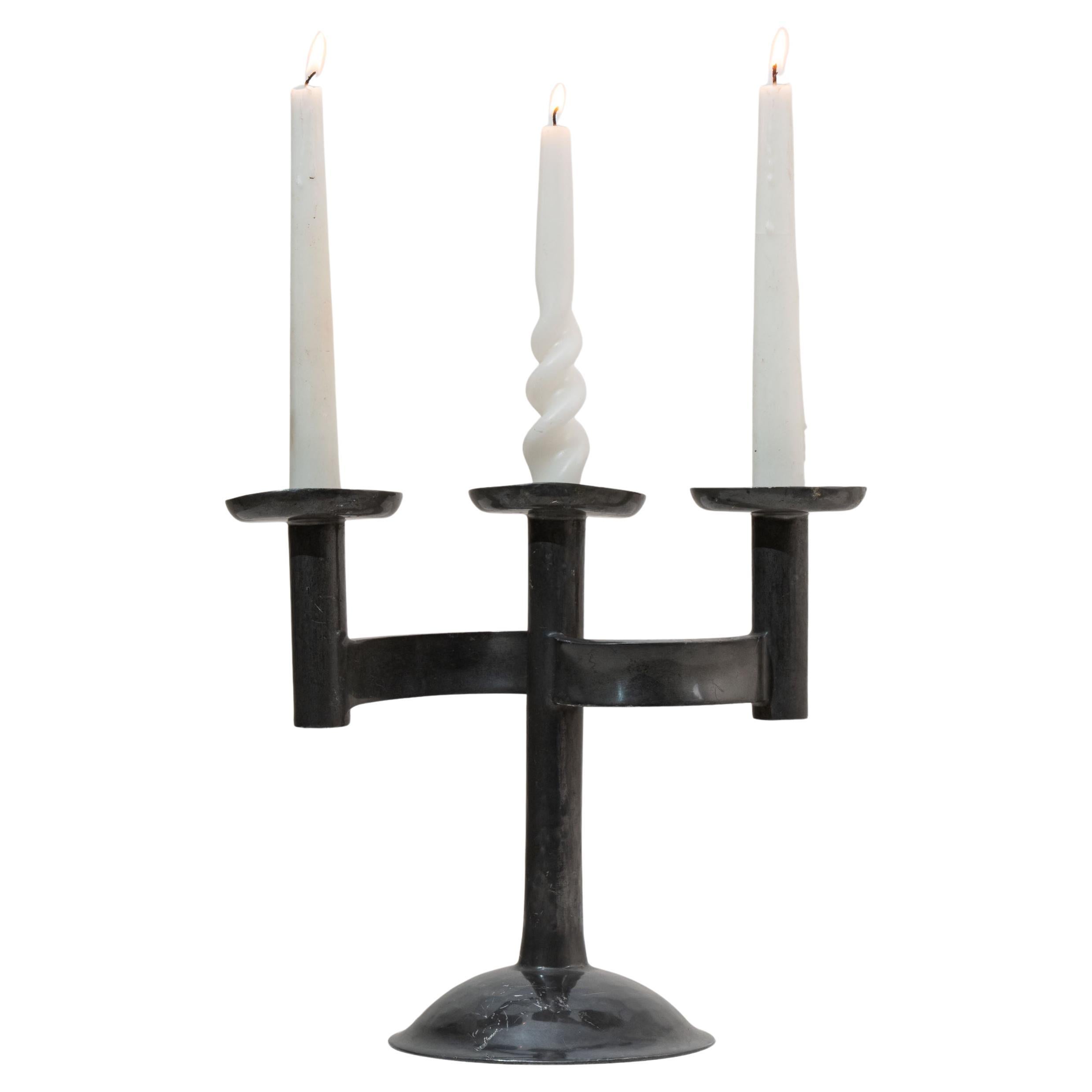 Rare 1930s German Tin Candlestick For Sale