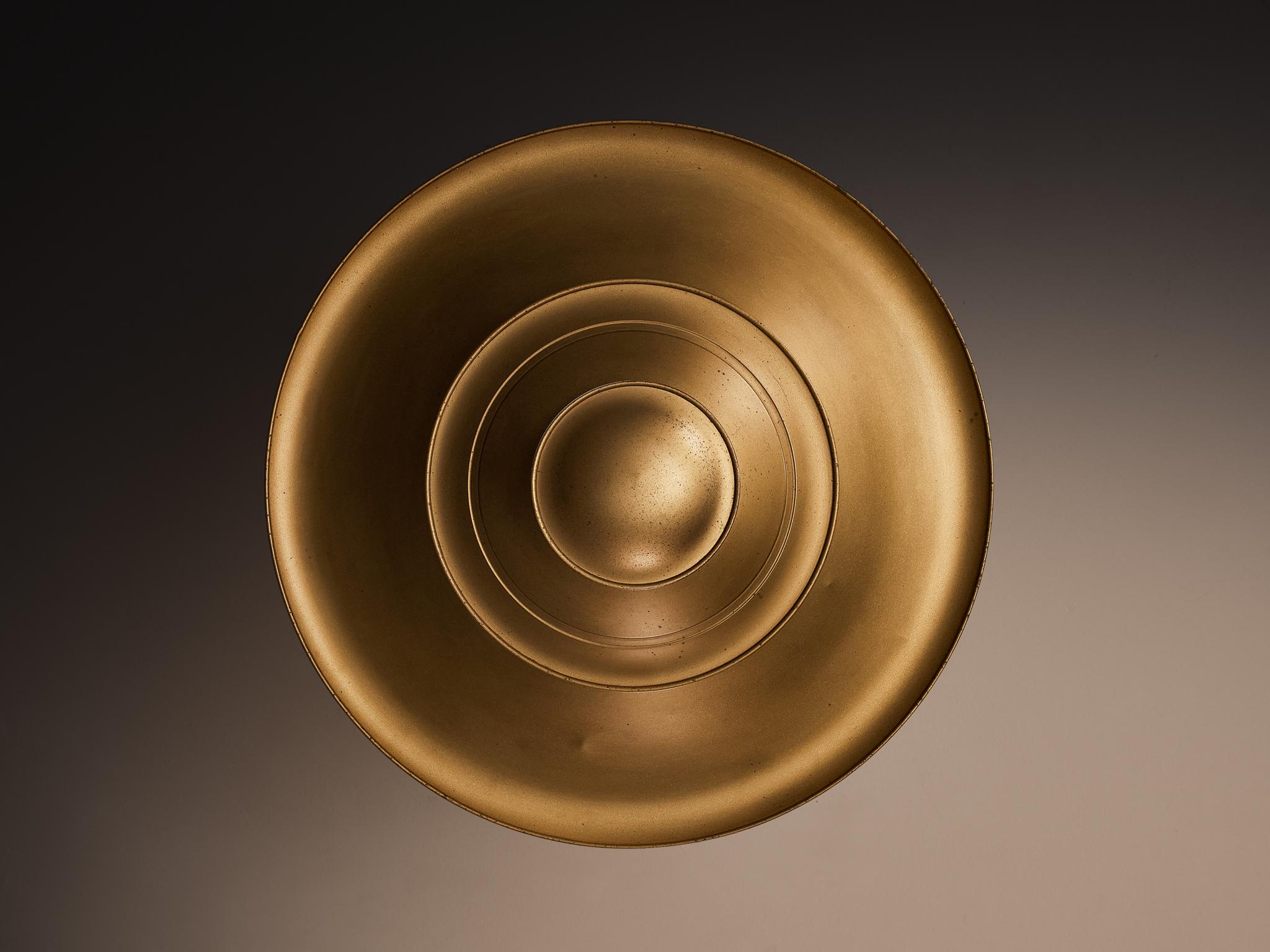 Rara plafoniera Louis Poulsen degli anni '30 in metallo verniciato bronzo in vendita 1