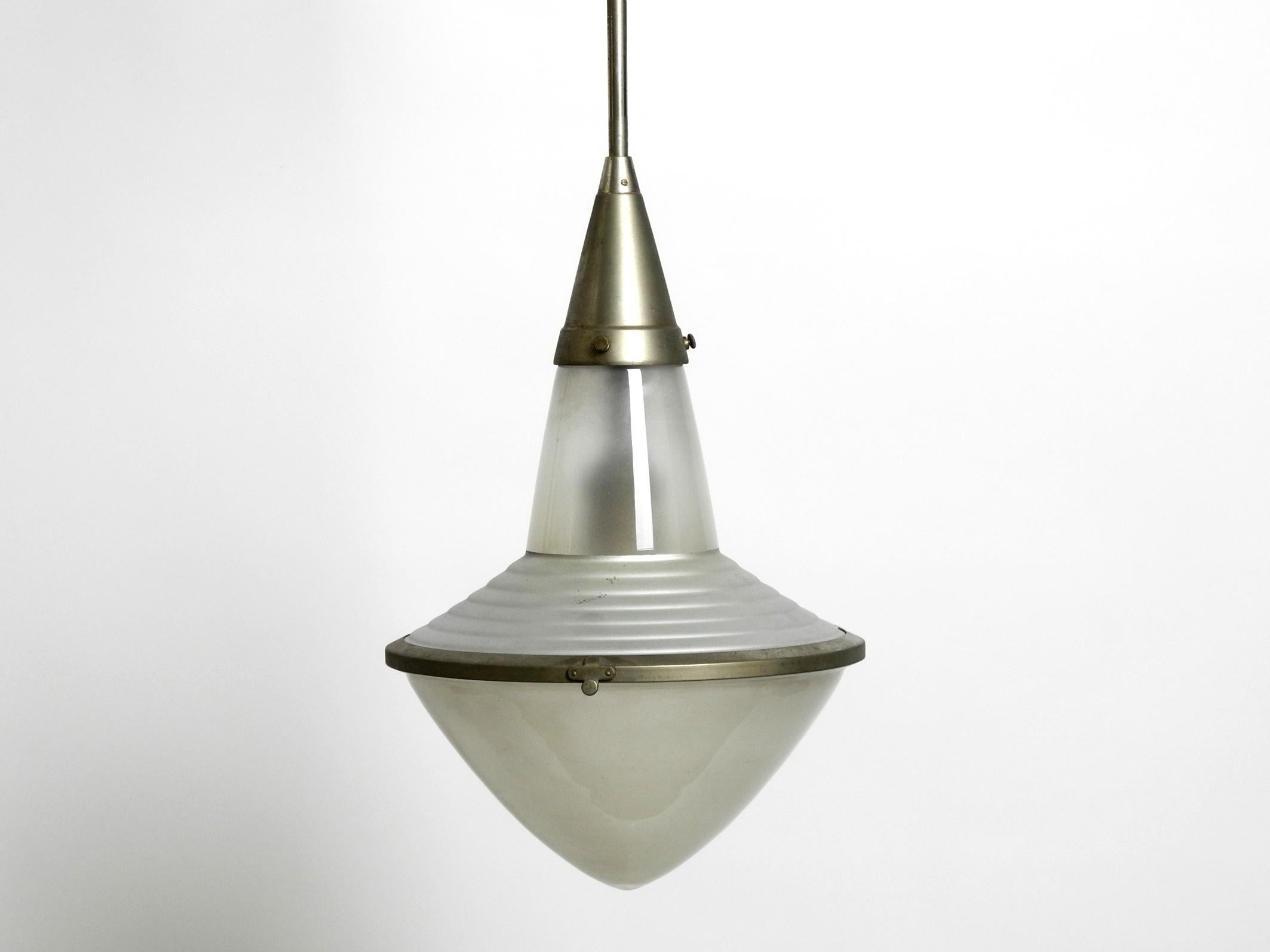 Rare 1930s Pendant Lamp by Adolf Meyer for Zeiss Ikon with an Adjustable Shade 5
