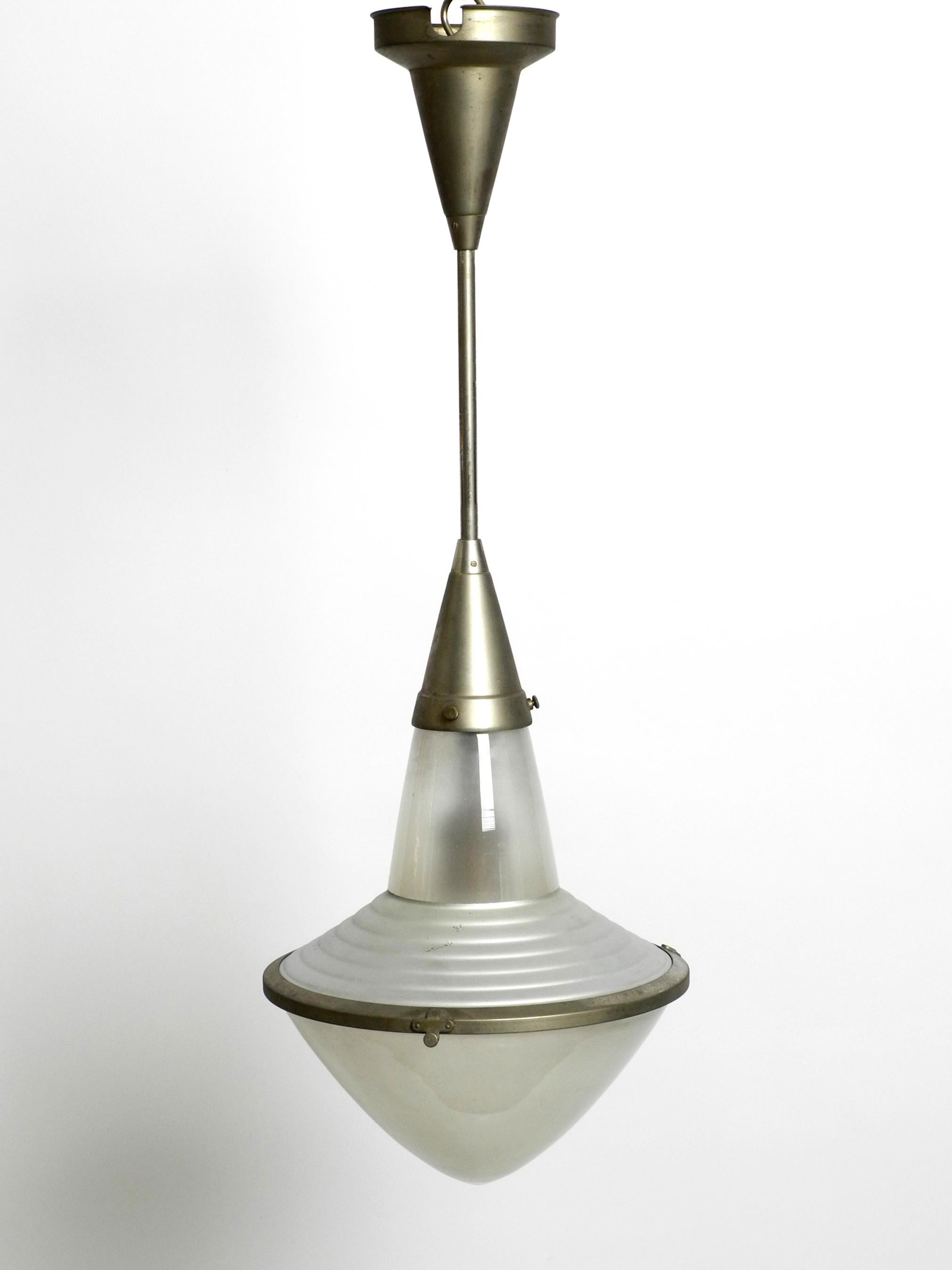 Rare 1930s Pendant Lamp by Adolf Meyer for Zeiss Ikon with an Adjustable Shade 7