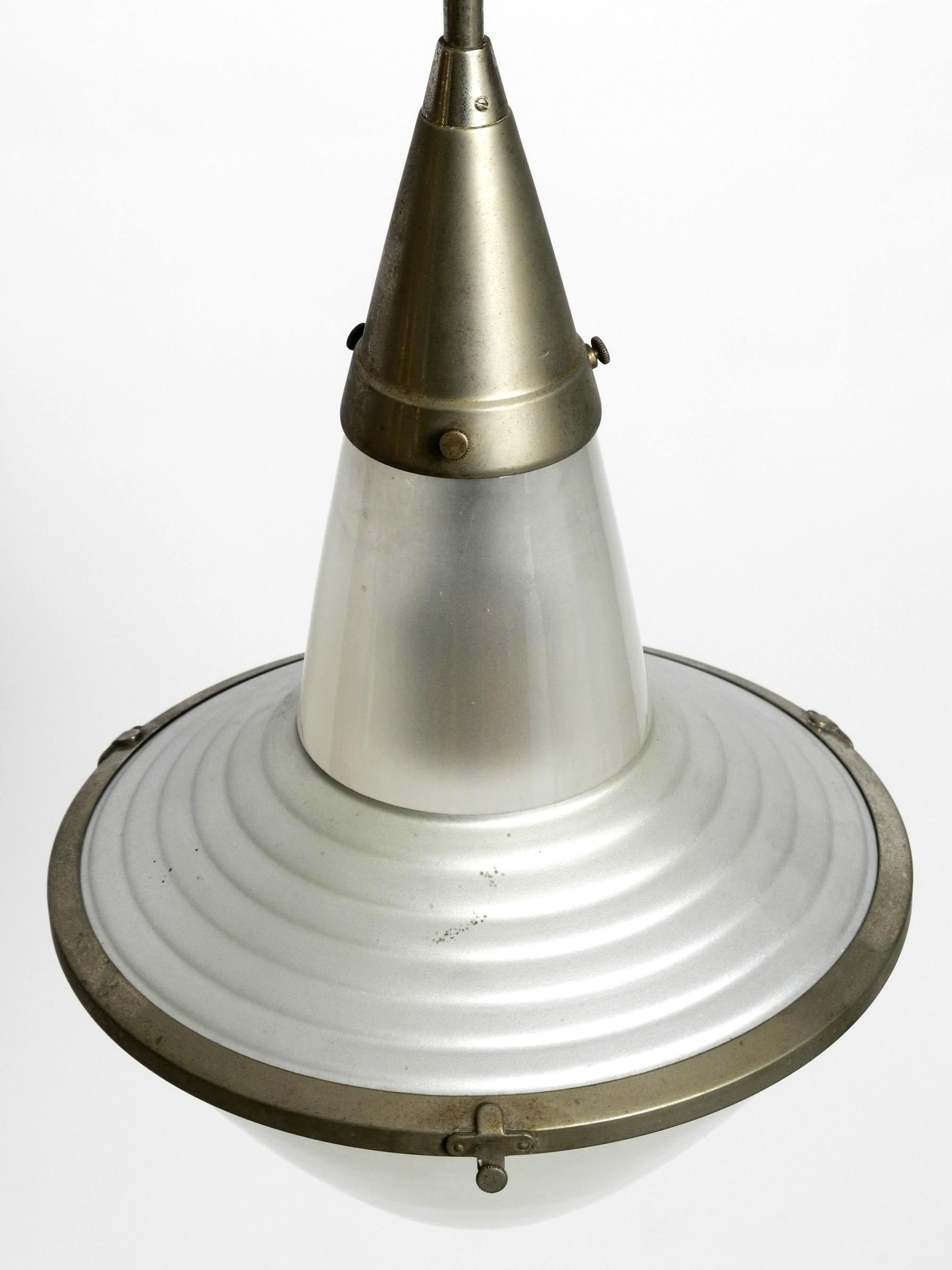 Rare 1930s Pendant Lamp by Adolf Meyer for Zeiss Ikon with an Adjustable Shade 8