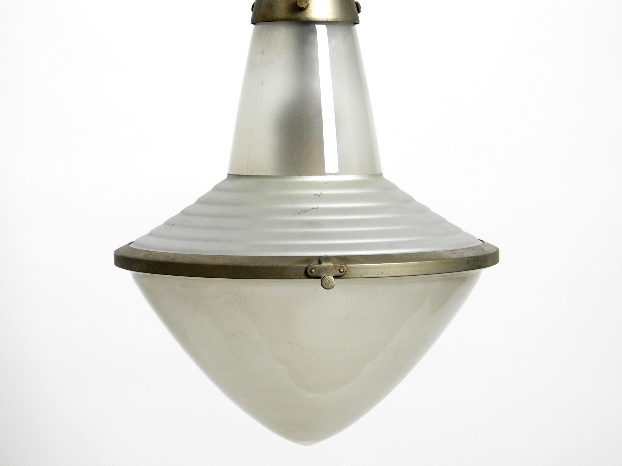 Industrial Rare 1930s Pendant Lamp by Adolf Meyer for Zeiss Ikon with an Adjustable Shade