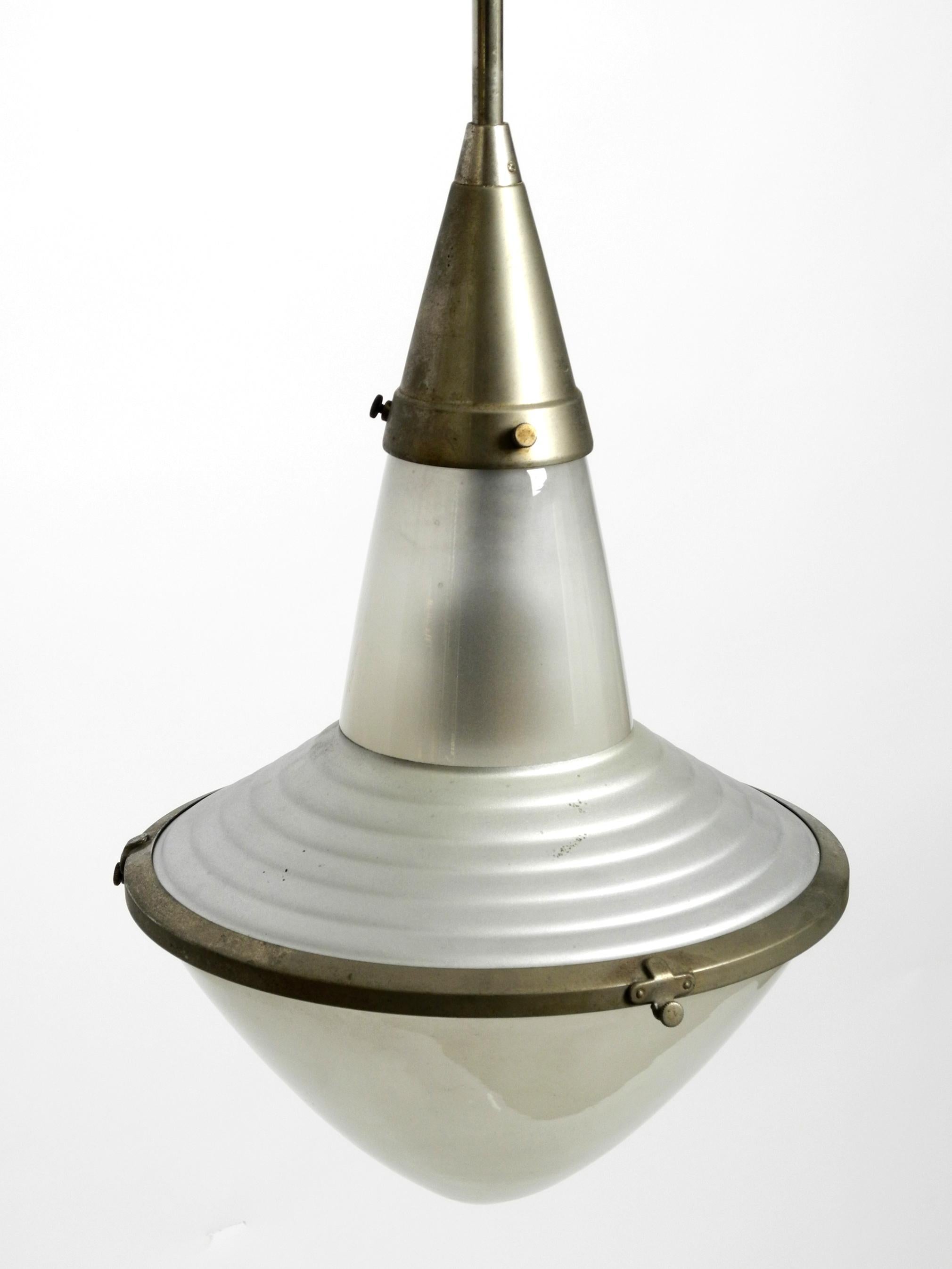 Mid-20th Century Rare 1930s Pendant Lamp by Adolf Meyer for Zeiss Ikon with an Adjustable Shade