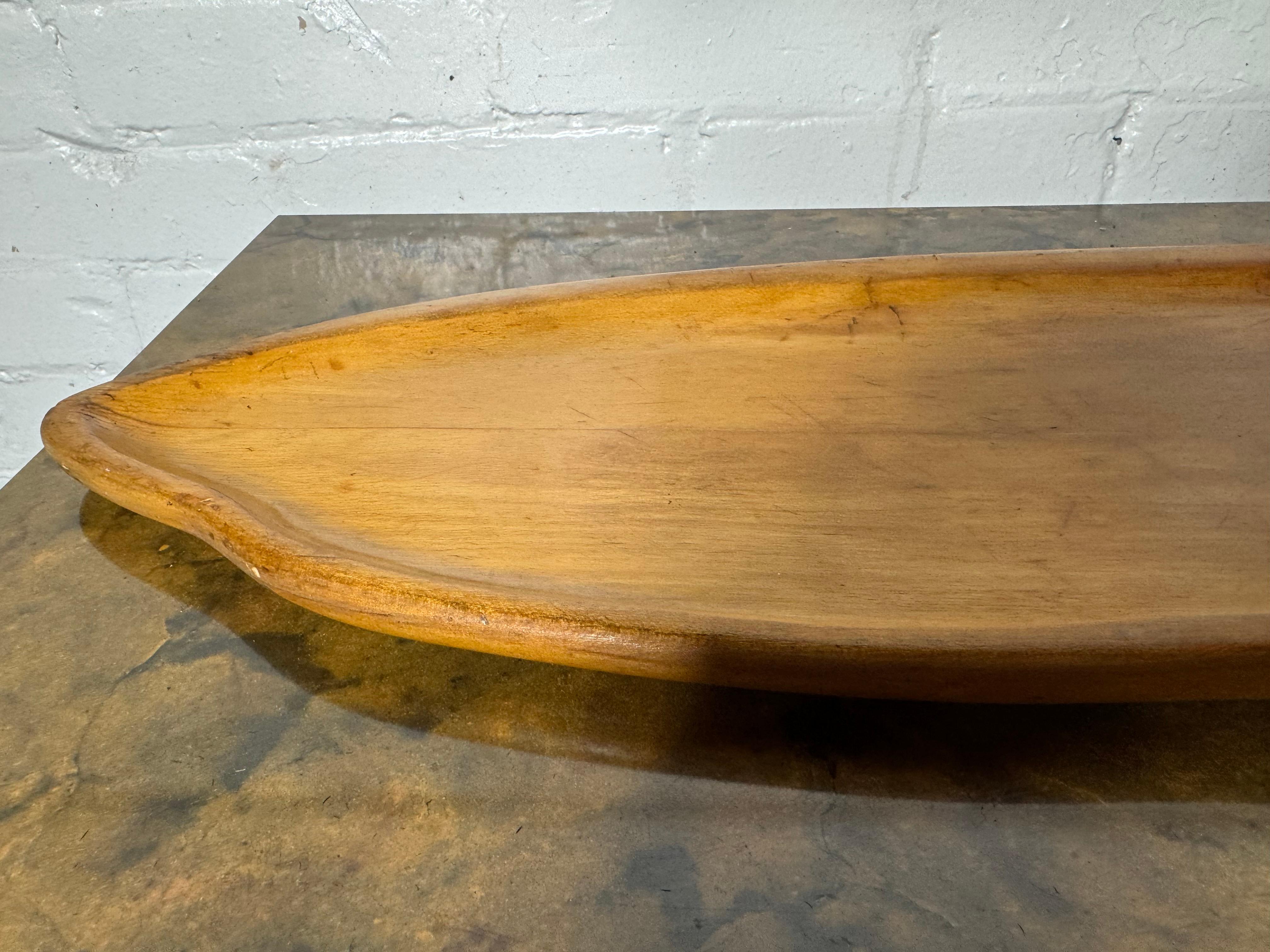 Seltene 1930er Russel Wright Organic Freeform Wood Tafelaufsatz (Moderne der Mitte des Jahrhunderts) im Angebot