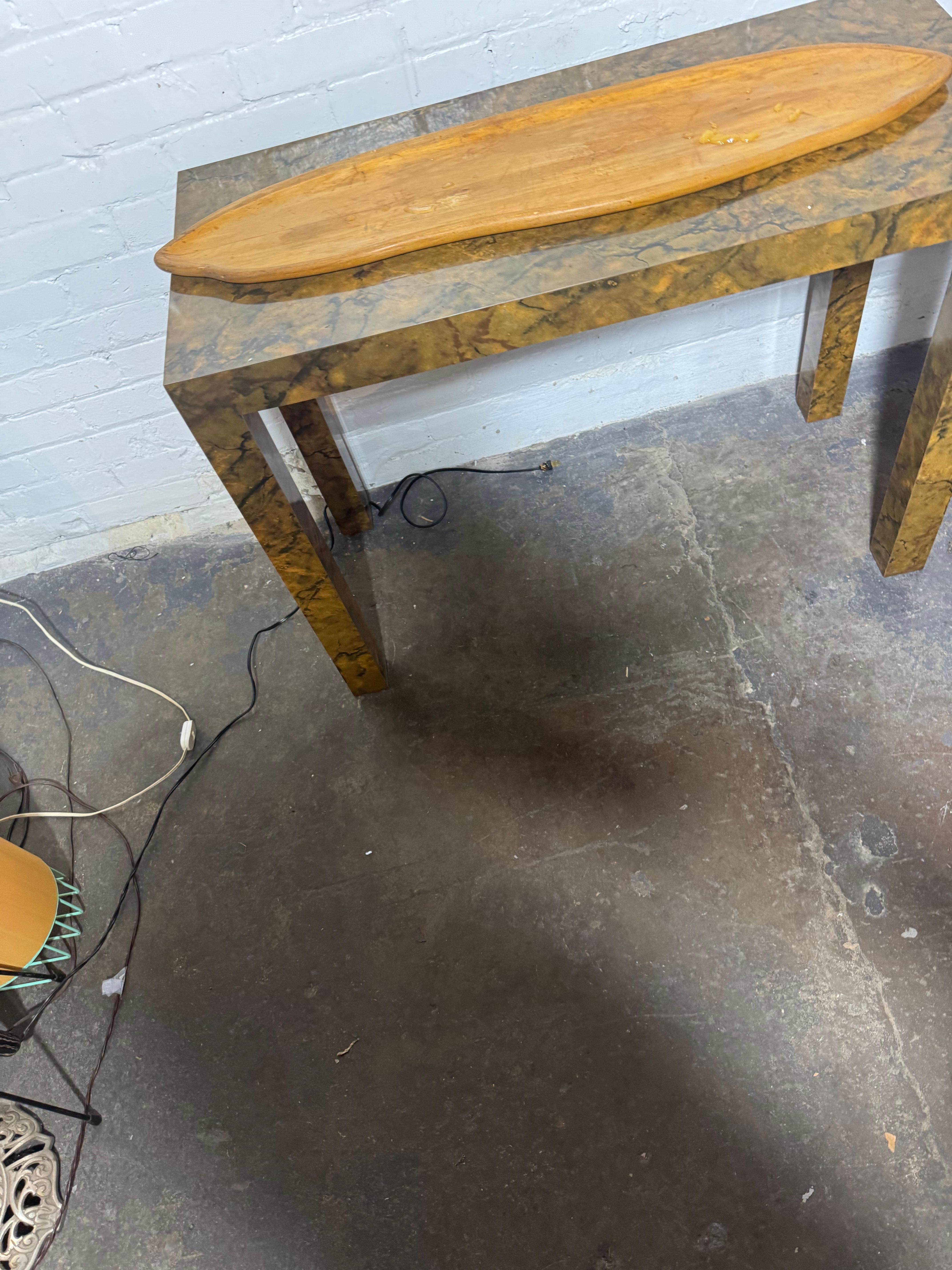 Seltene 1930er Russel Wright Organic Freeform Wood Tafelaufsatz (Mitte des 20. Jahrhunderts) im Angebot