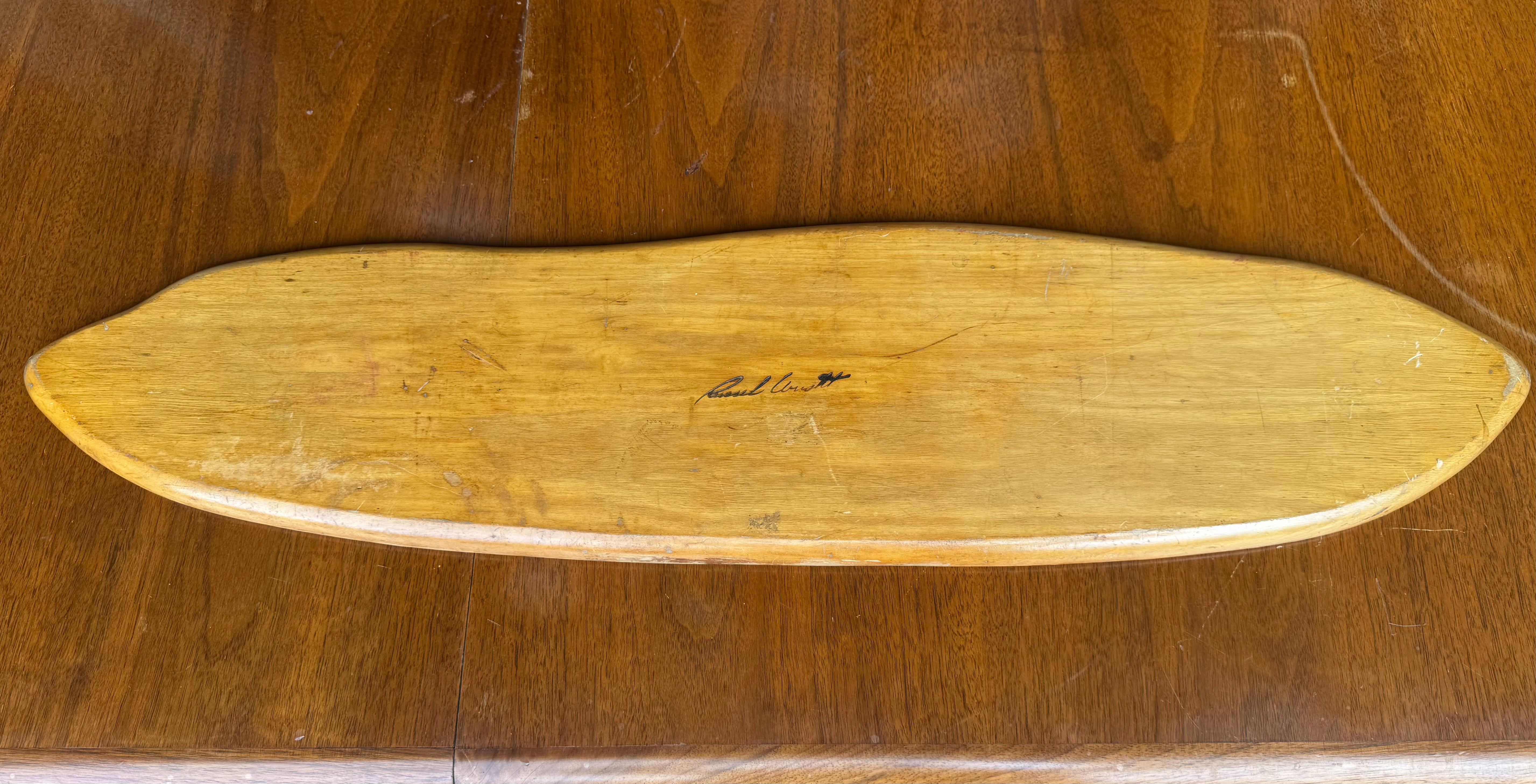 Seltene 1930er Russel Wright Organic Freeform Wood Tafelaufsatz im Angebot 1