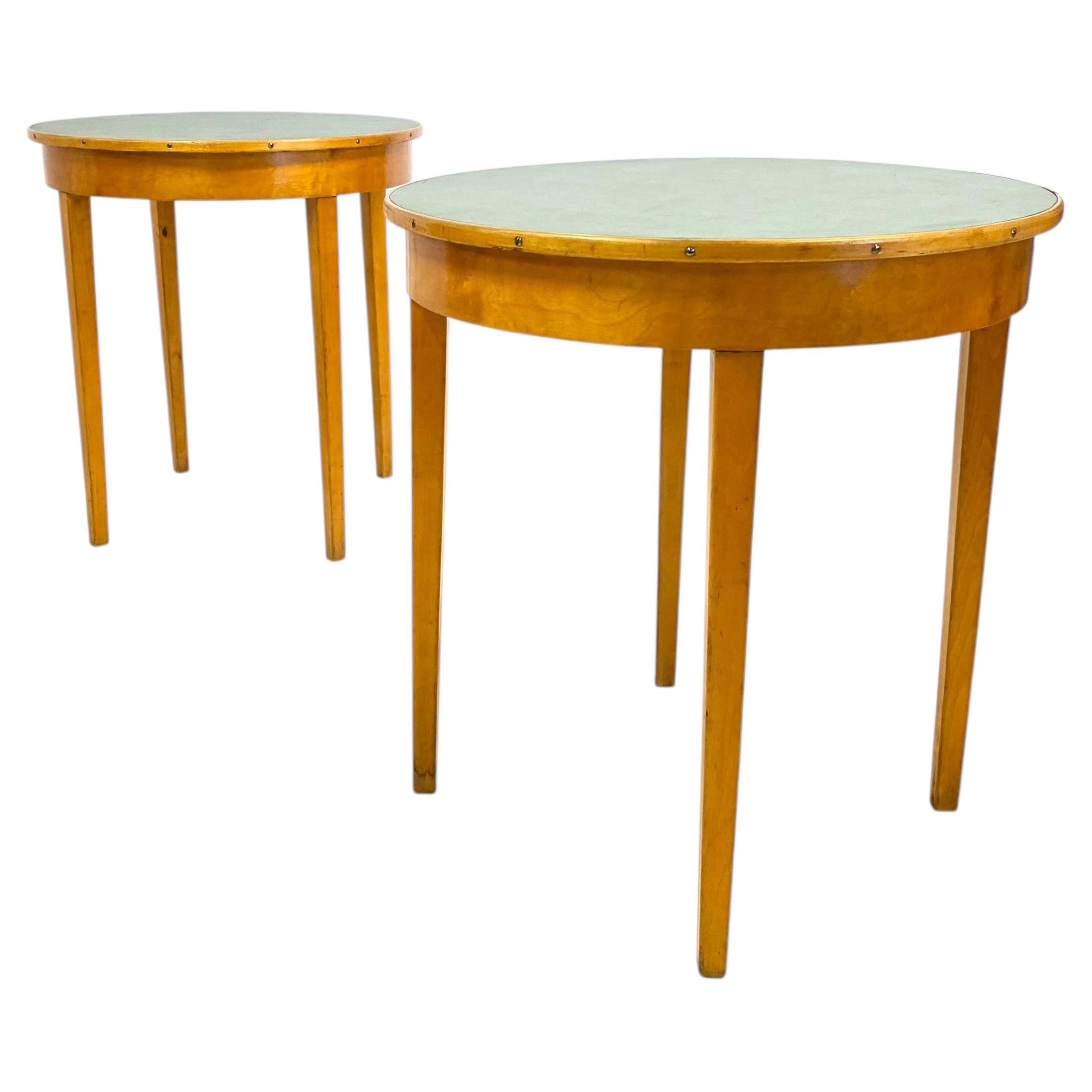 Rare 1930's Side Tables From Hotelli Aulanko, Finland For Sale