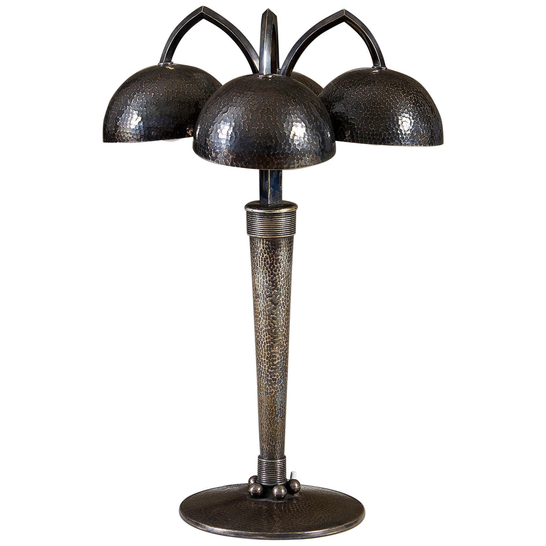 Rare 1930s Table Lamp by Andre Arbus and Raymond Subes For Sale